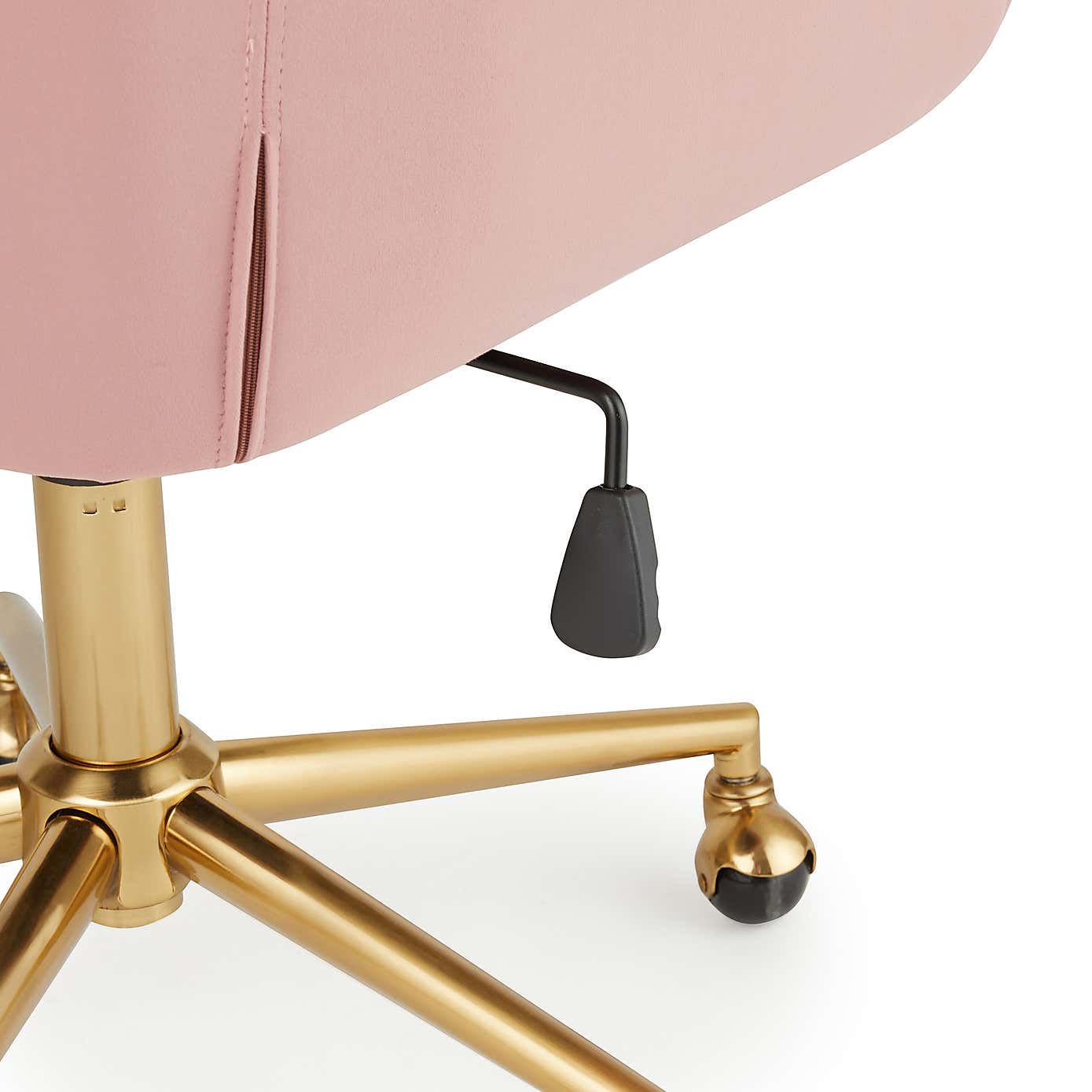 Connie Pleated Velvet Office Chair