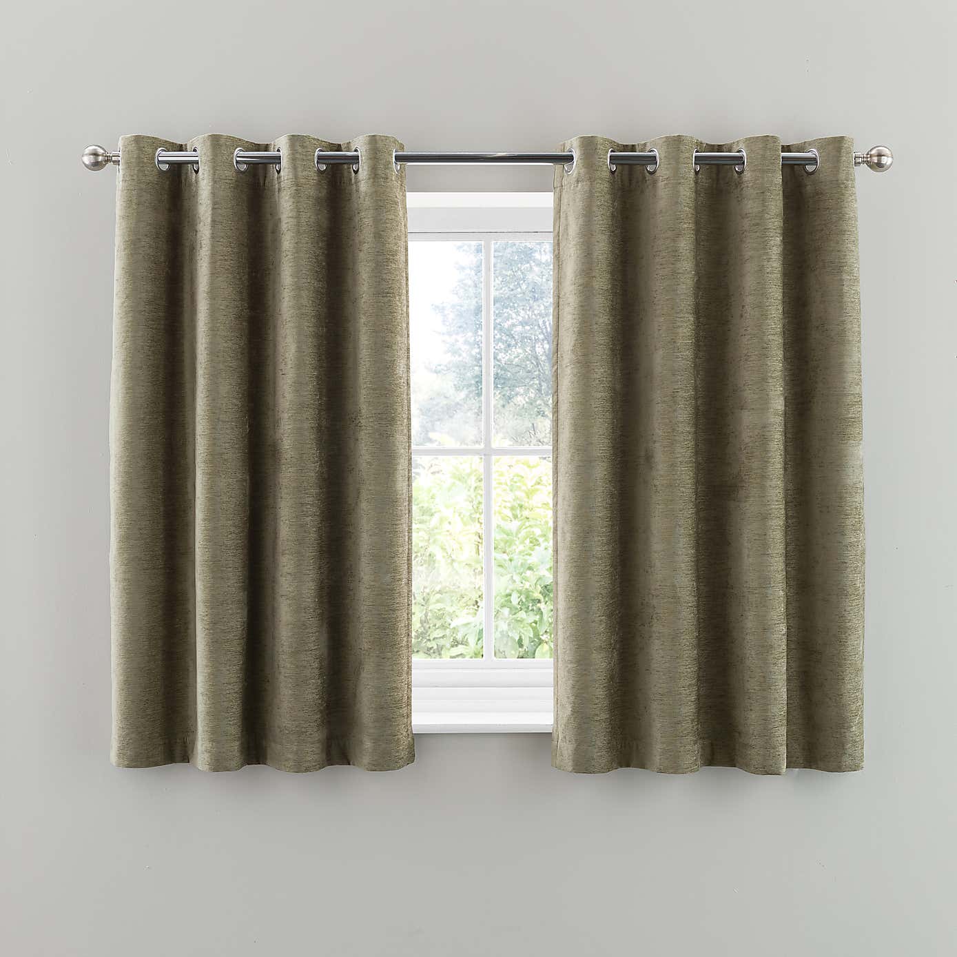 Genoa Chenille Blackout Eyelet Curtains