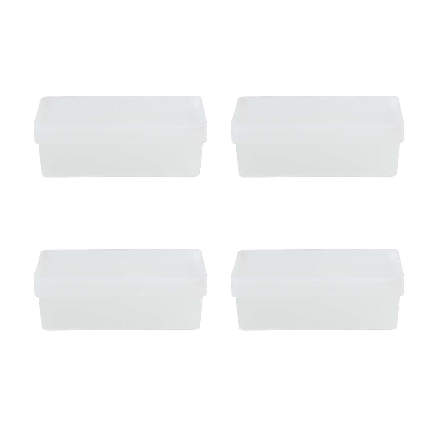 Wham Set of 4 Studio Clear Boxes with Lids