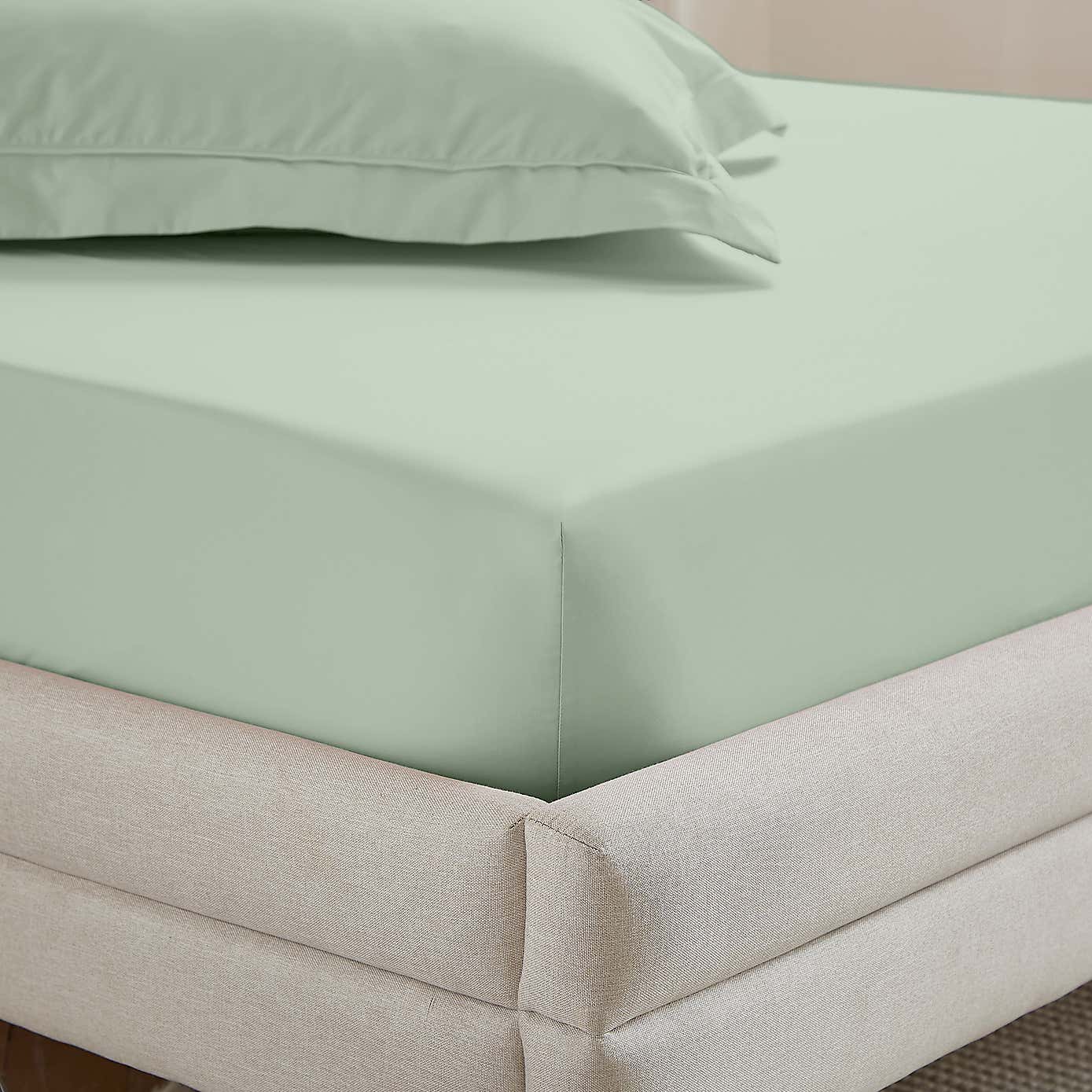Dorma 400 Thread Count Cotton Percale Fitted Sheet