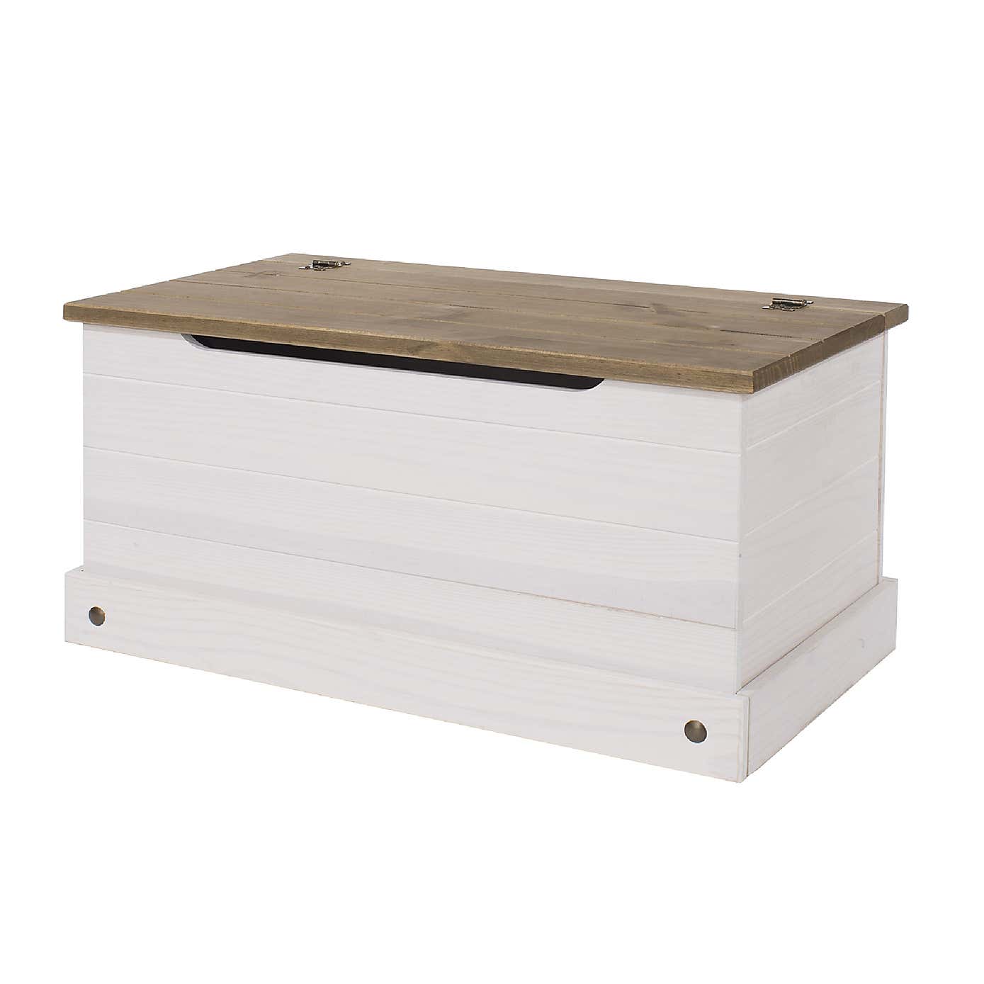 Corona White Storage Trunk