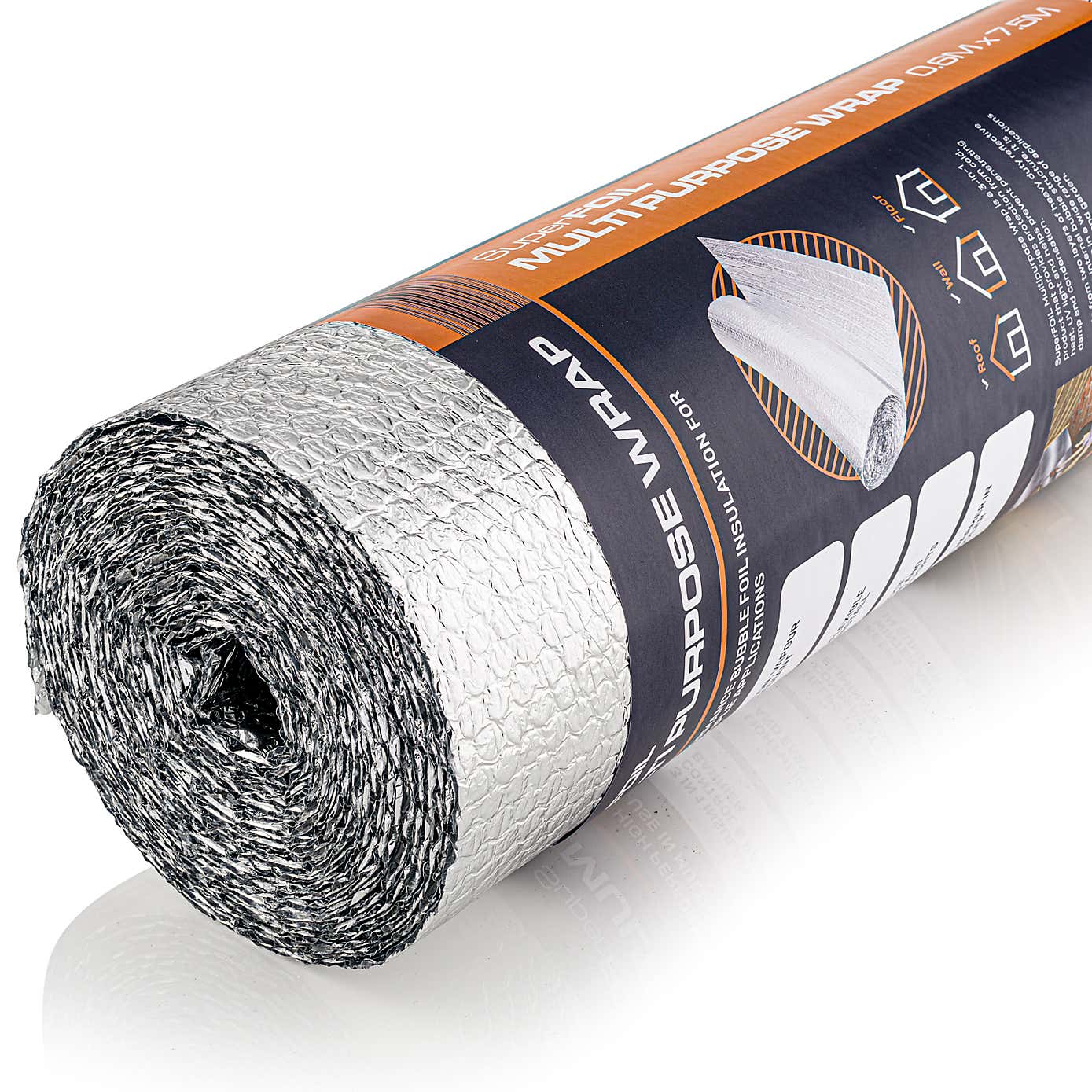 SuperFOIL Multipurpose Insulation 0.6m x 7.5m Silver