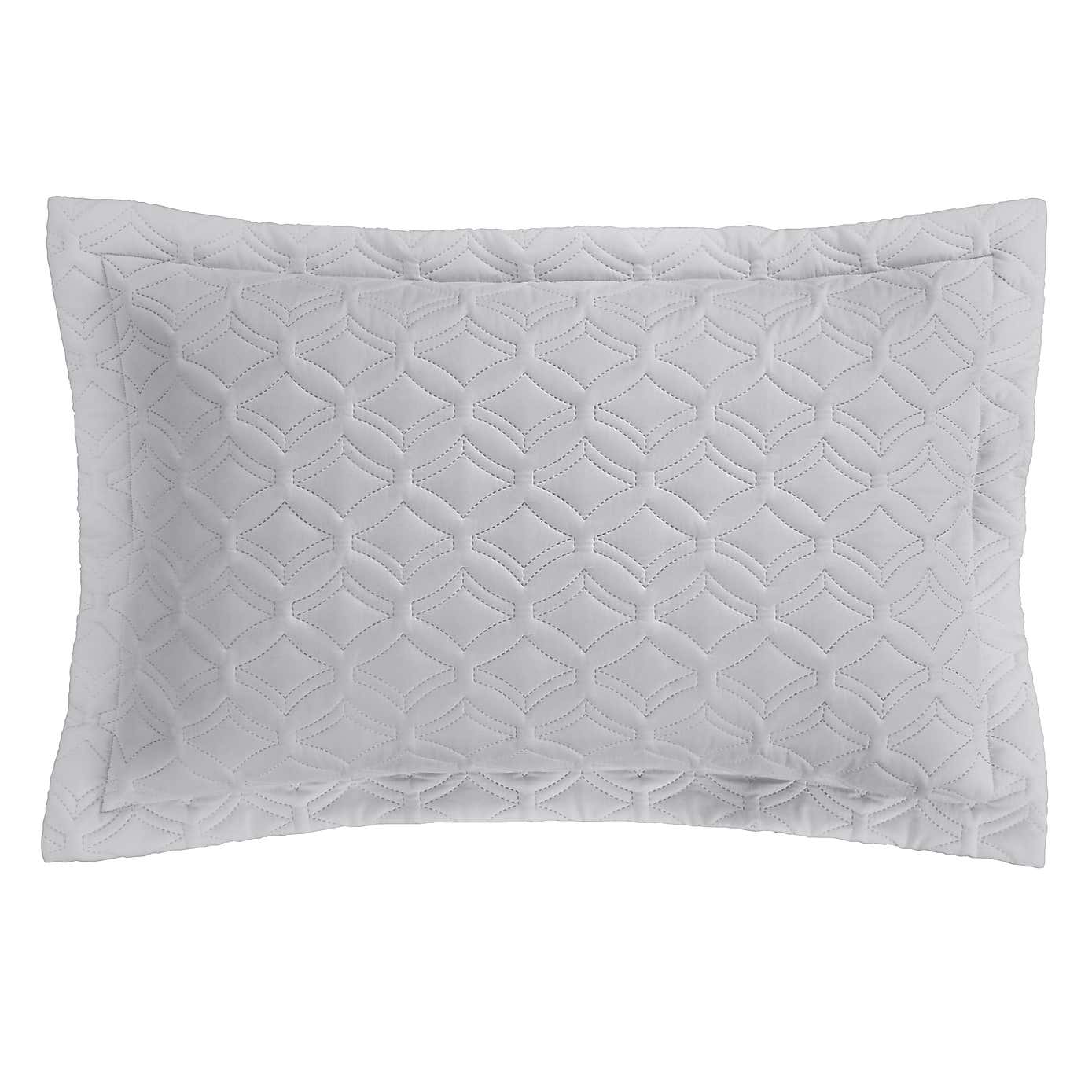 Skyler Silver Oxford Pillowcase