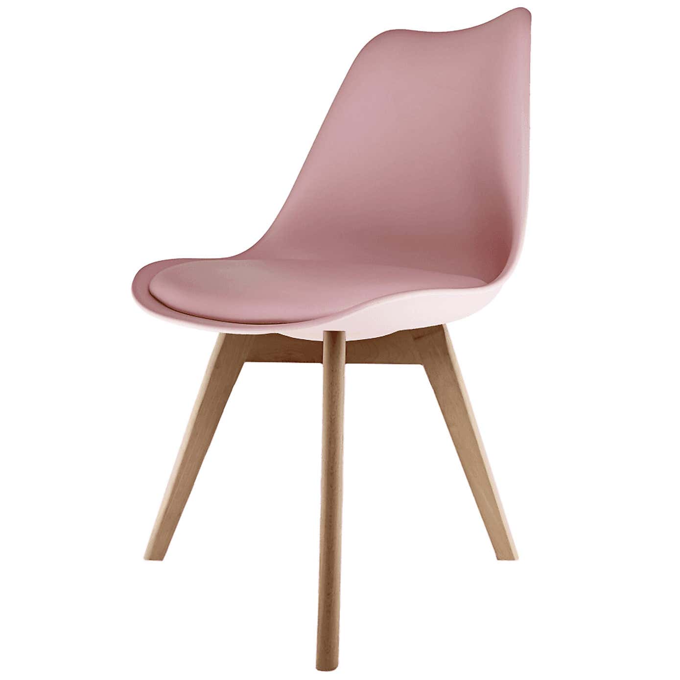Fusion Living Soho Plastic Dining Chair with Squared Legs