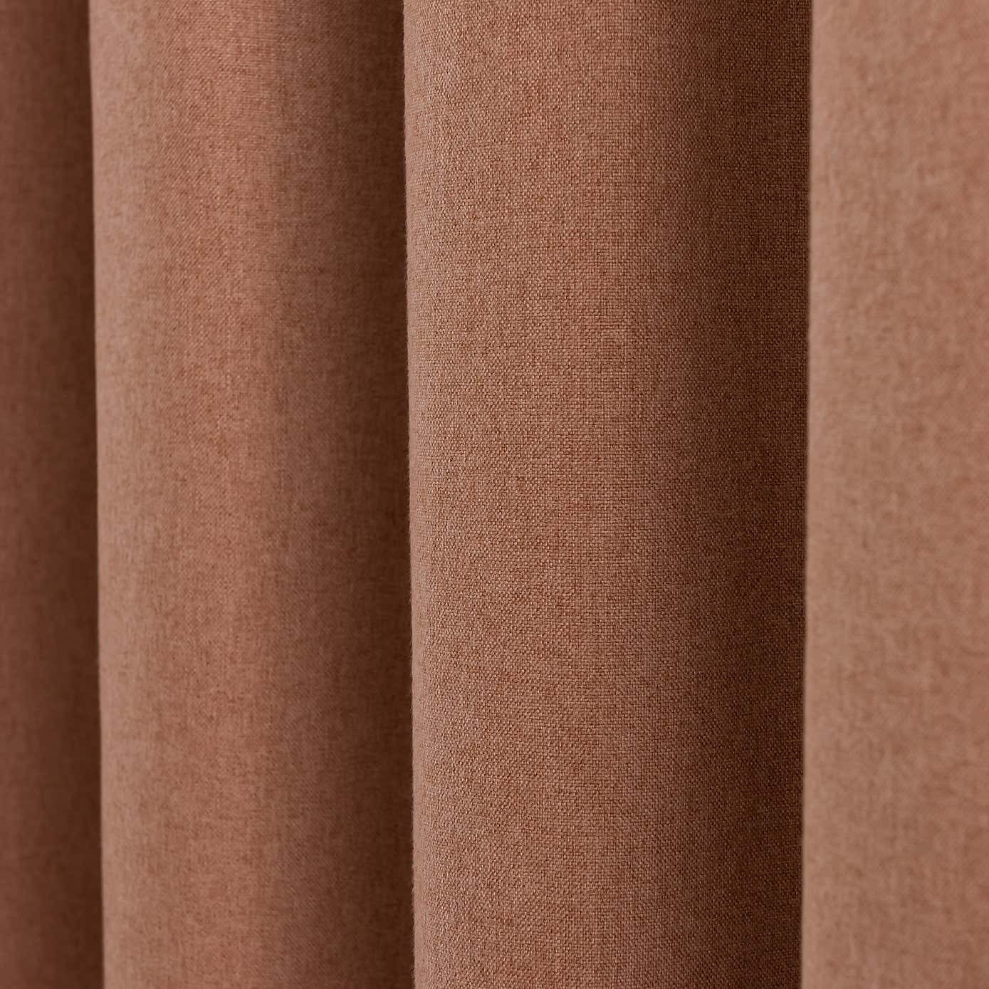 Luna Brushed Blackout Pencil Pleat Curtains