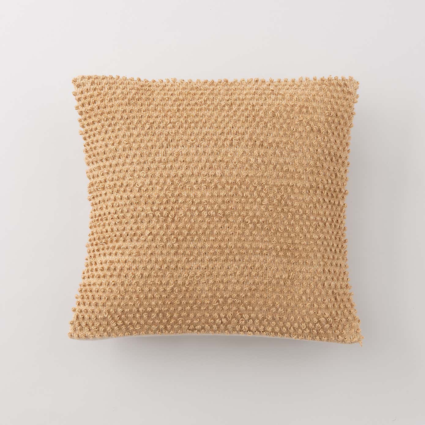 Jute Bobble Natural Cushion Cover