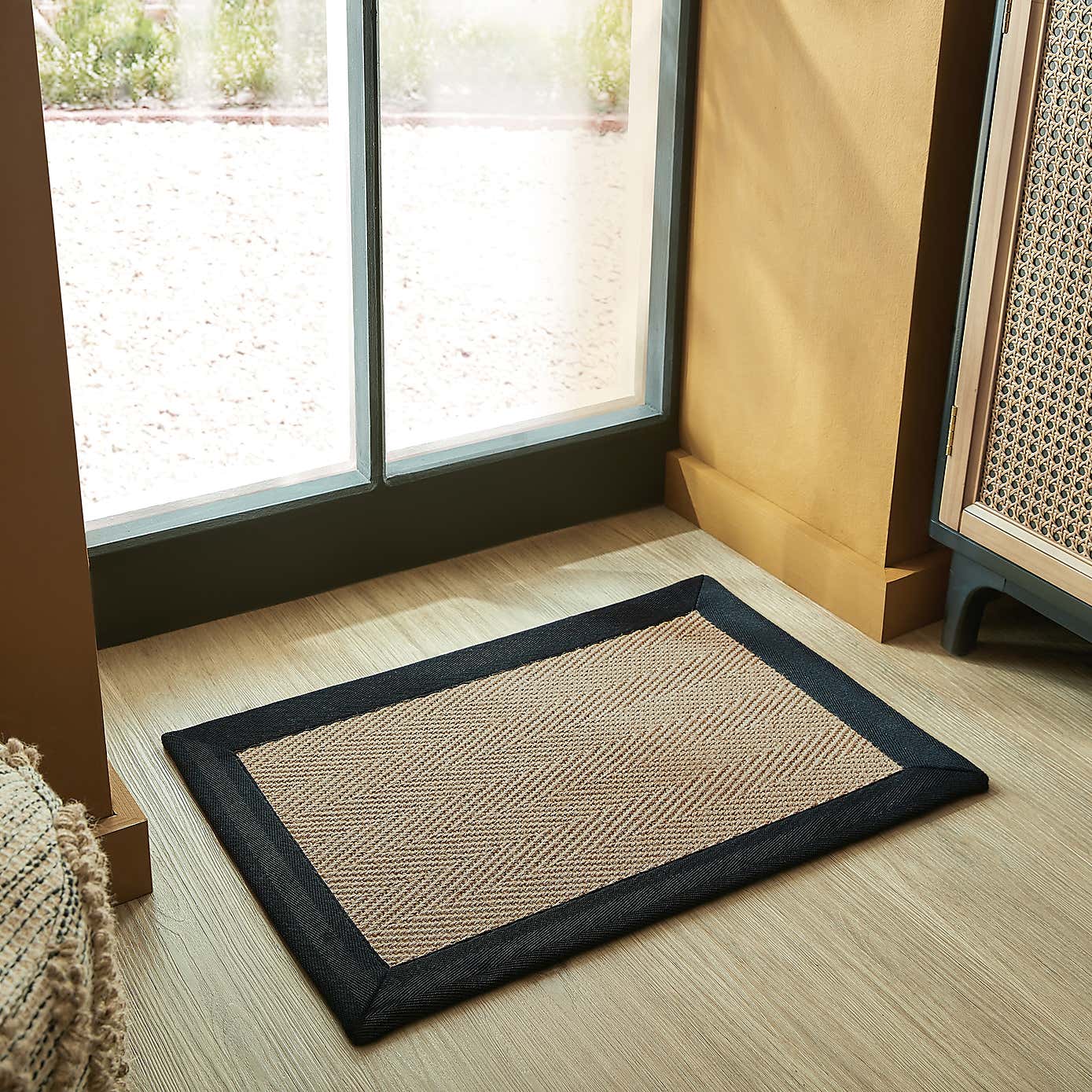 Herringbone Jute Border Doormat