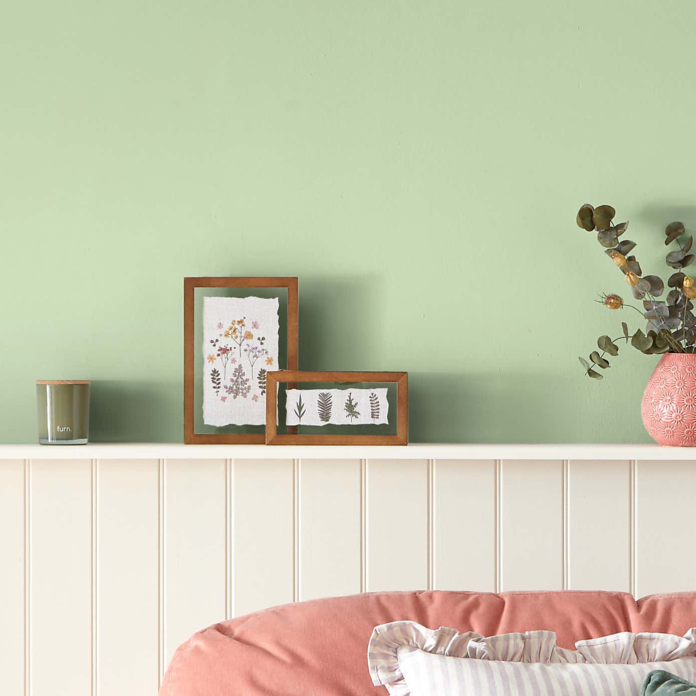 Dunelm Soft Catkin Green Eggshell Paint