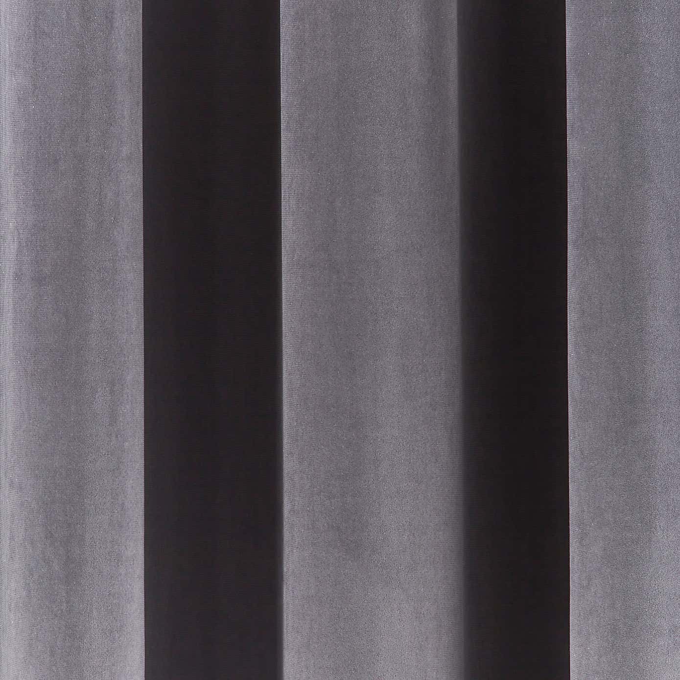 Reversible Velour Eyelet Curtains