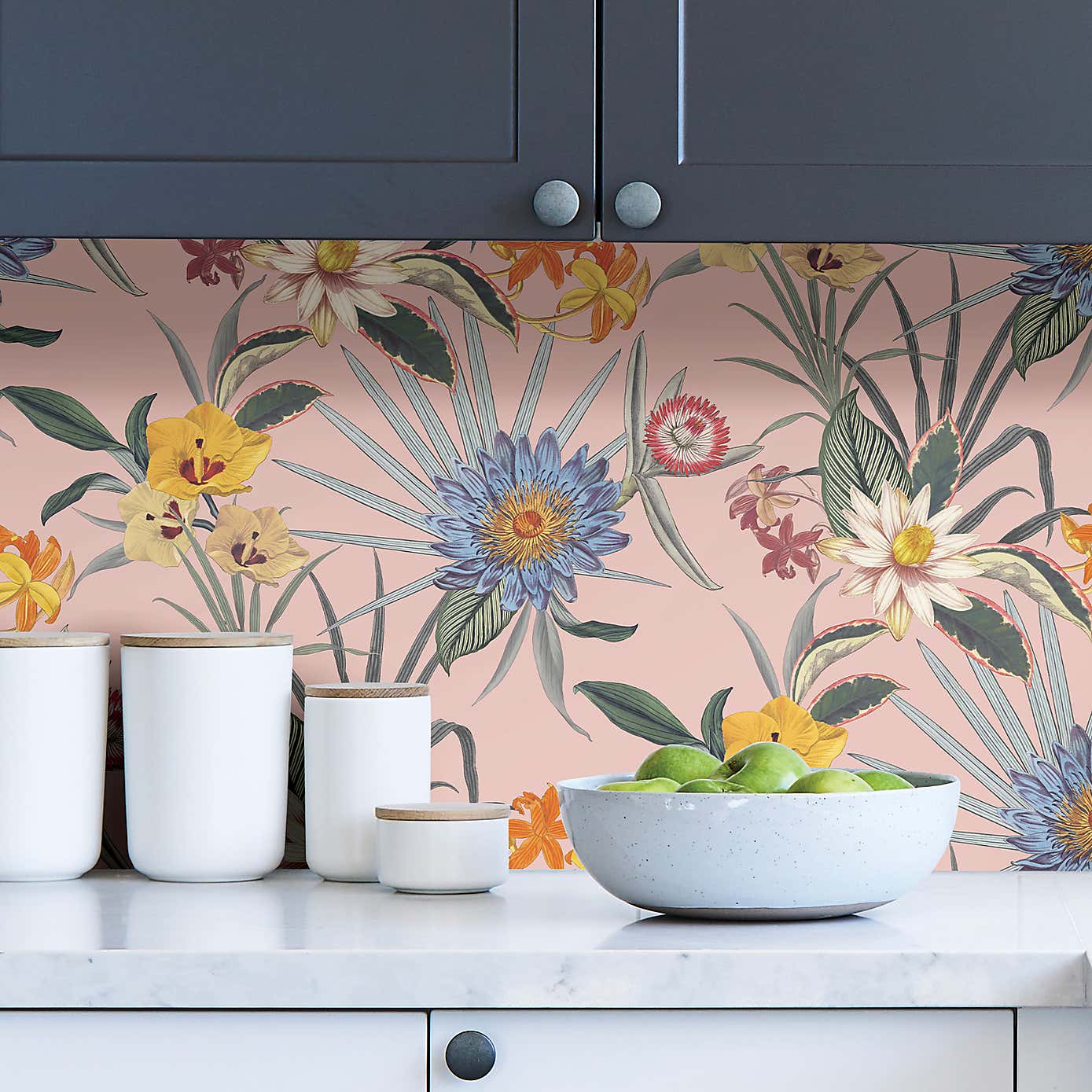 Nu Wall Self Adhesive Tropical Floral Wallpaper