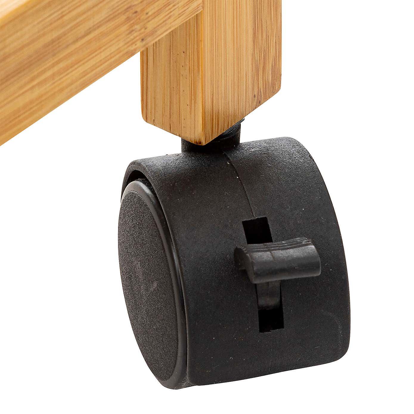 White 52L Laundry Basket on Rollers