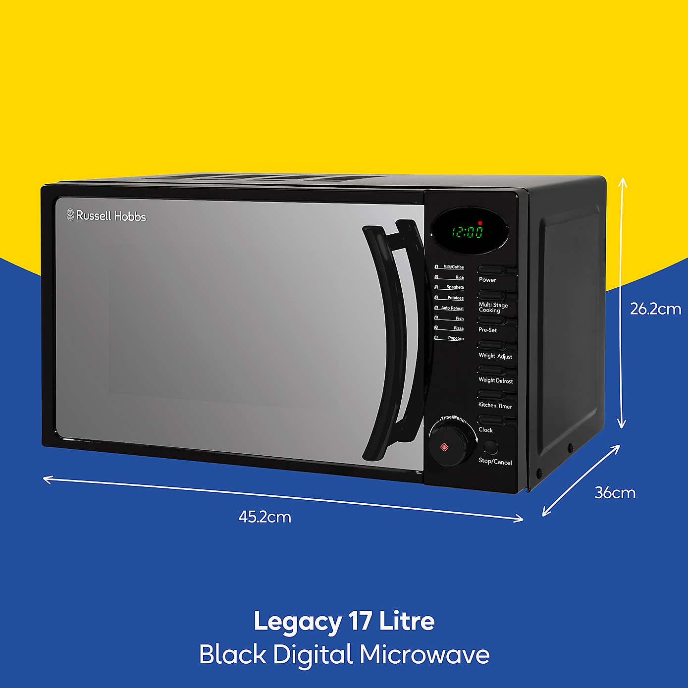Russell Hobbs Legacy 17L Black Digital Microwave