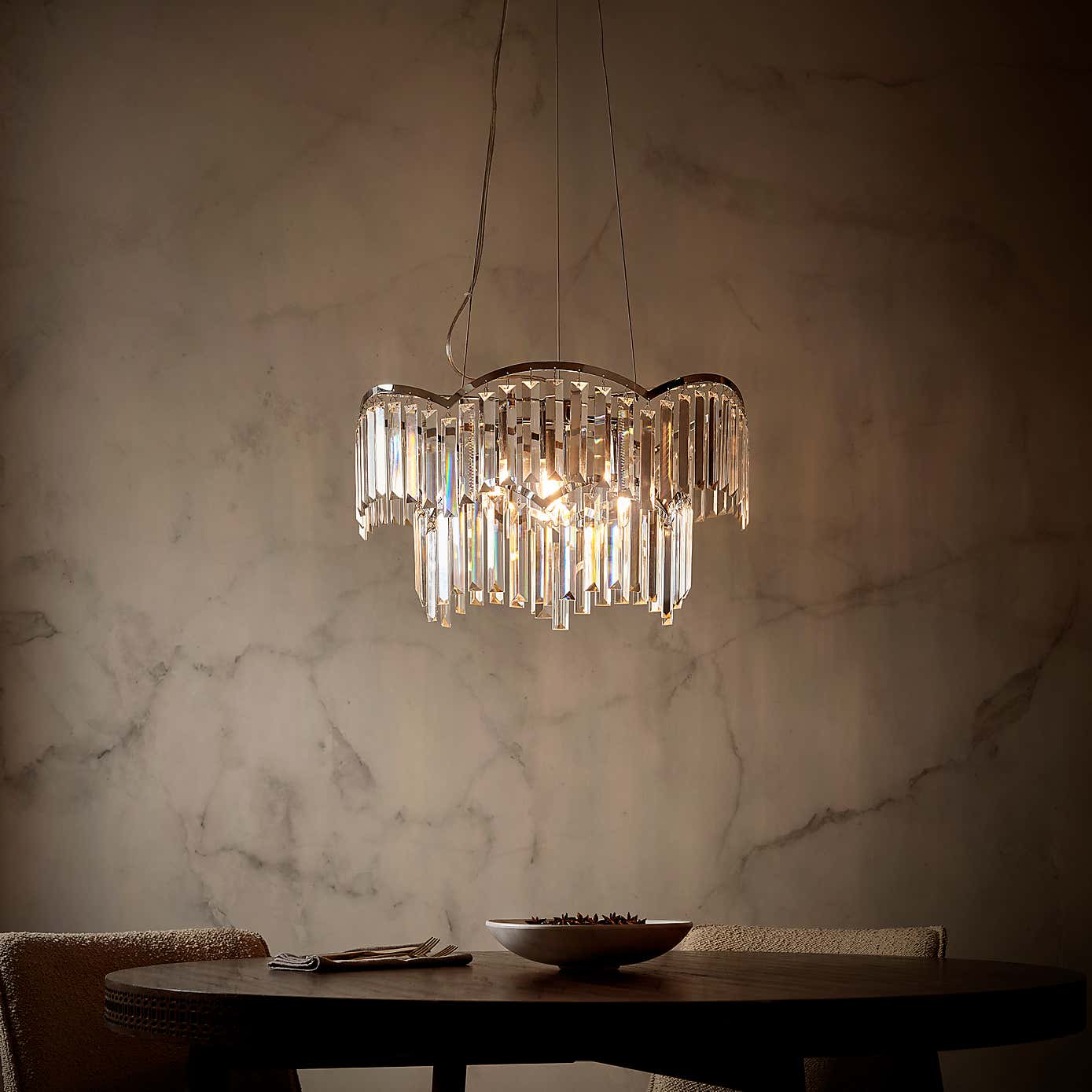 Avila 4 Light Adjustable Chandelier