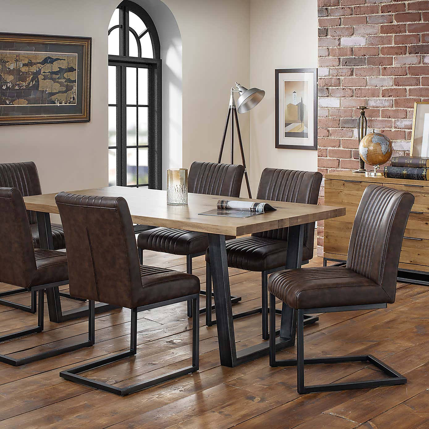 Brooklyn Oak 6 Seater Dining Set