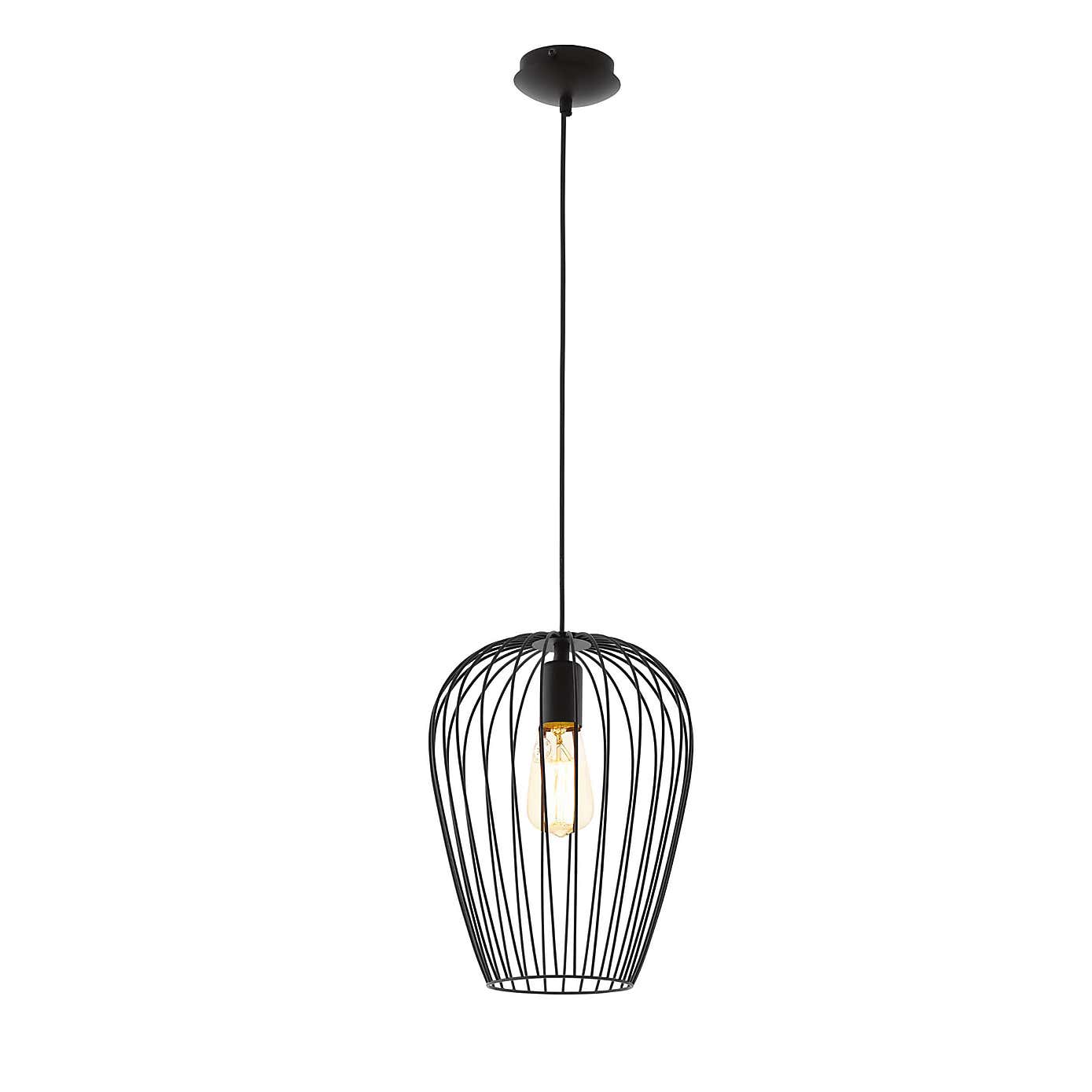 EGLO Newton Vintage Hanging Caged Pendant Light