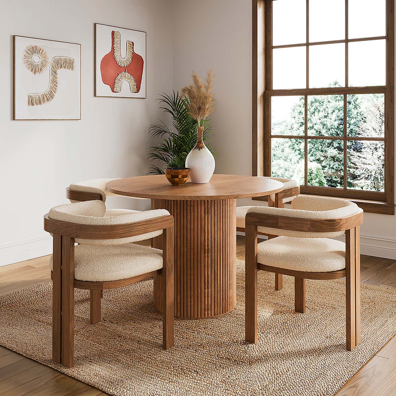 Amari 4 Seater Round Dining Table
