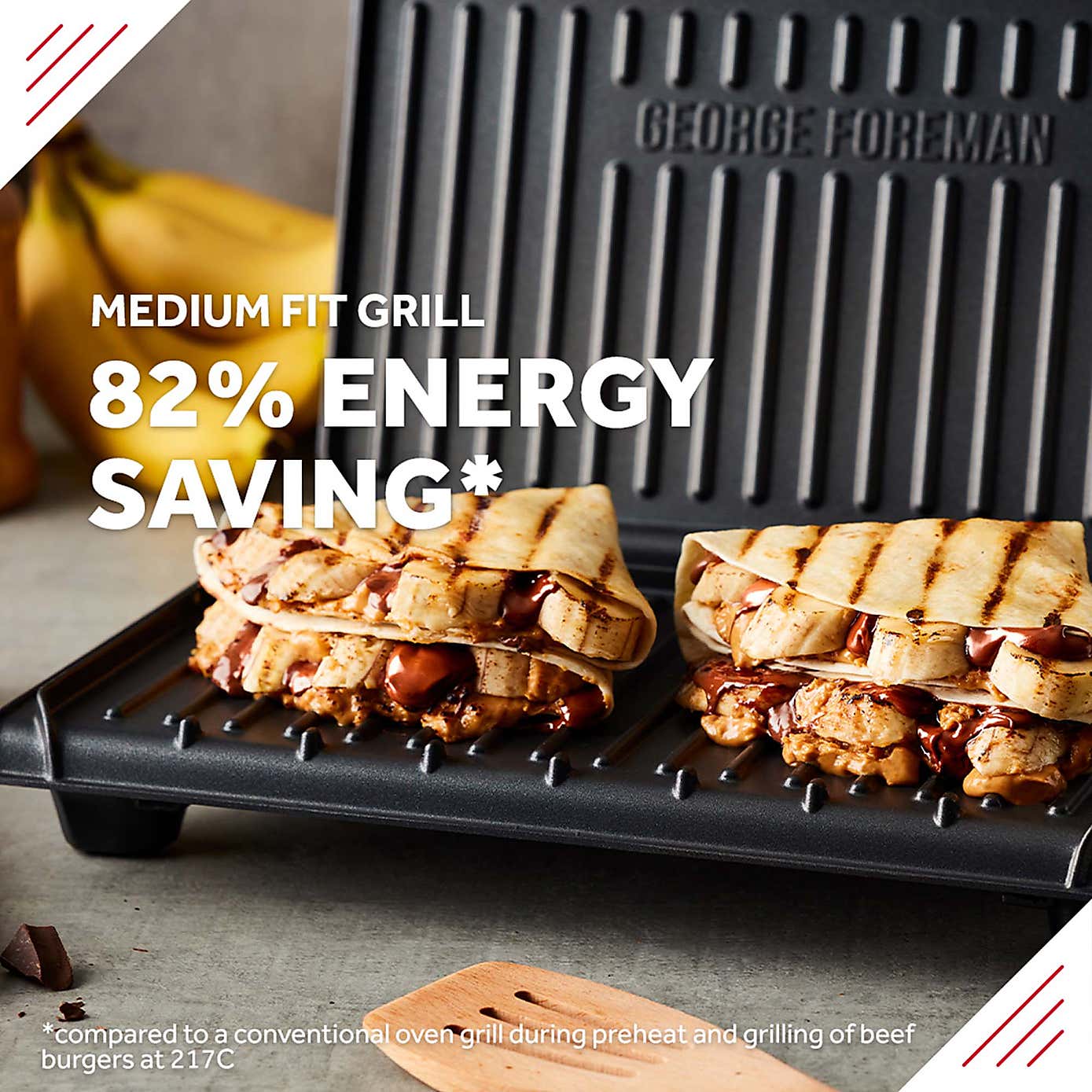 George Foreman Black Medium Fit Grill