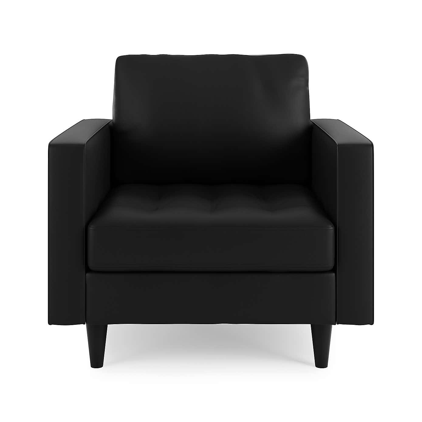 Zoe Faux Leather Armchair
