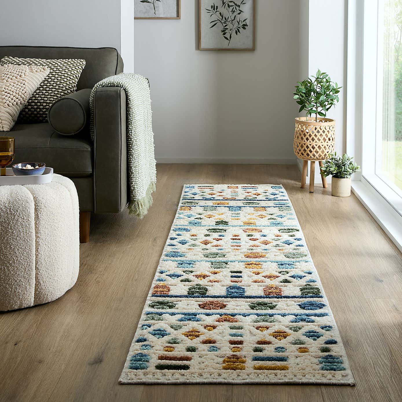 Aiden Aztec Washable Runner