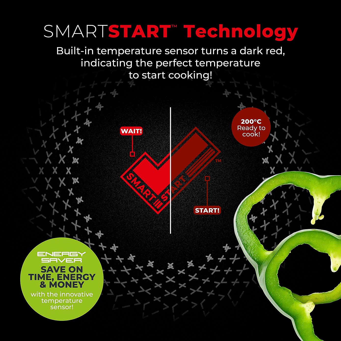 Tower Smart Start Non-Stick Ultra Forged Aluminium Wok, 28cm