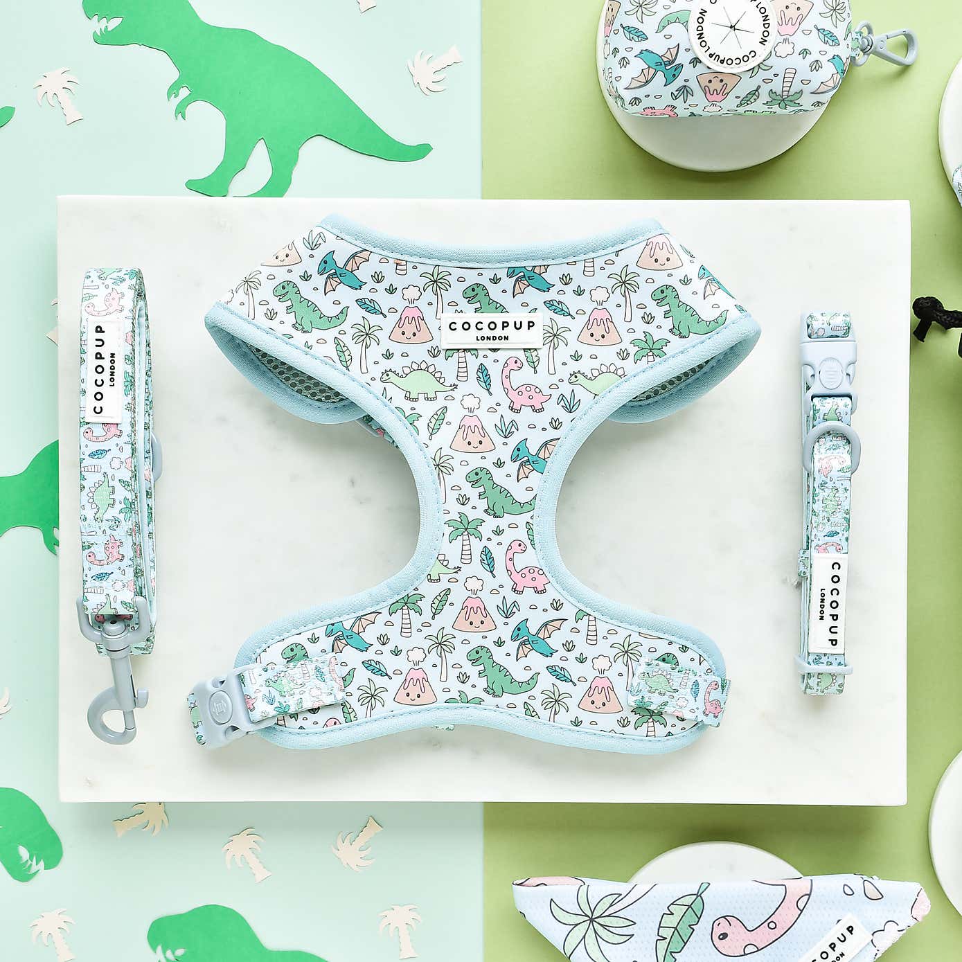 Cocopup Dinopaws Dog Collar and Lead