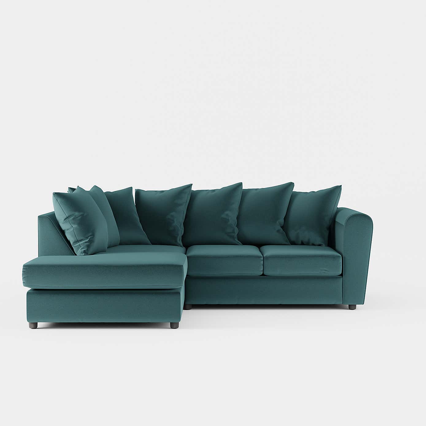 Blake Curved Arm Opulent Velvet Corner Chaise Sofa