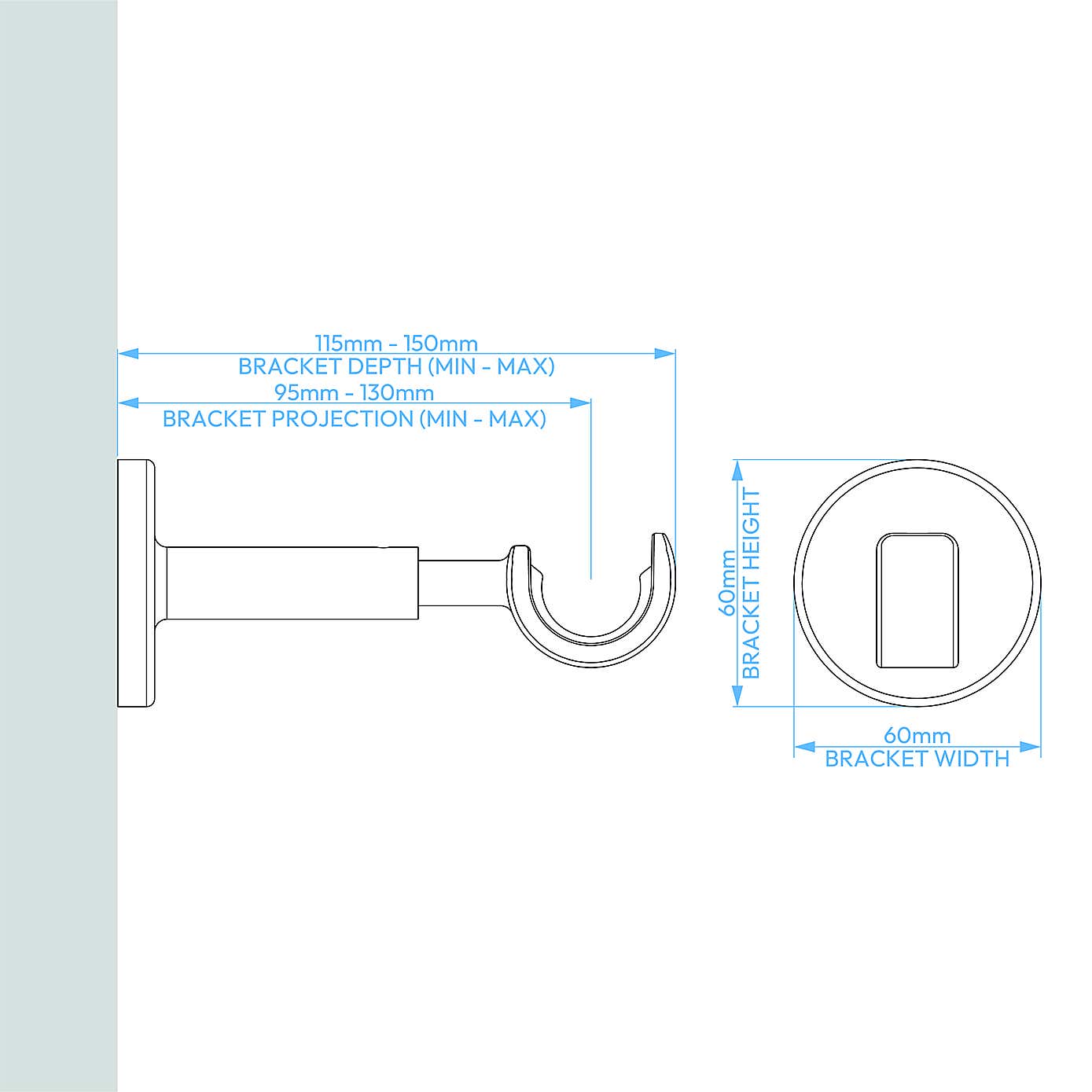 Ashton Metal Curtain Pole