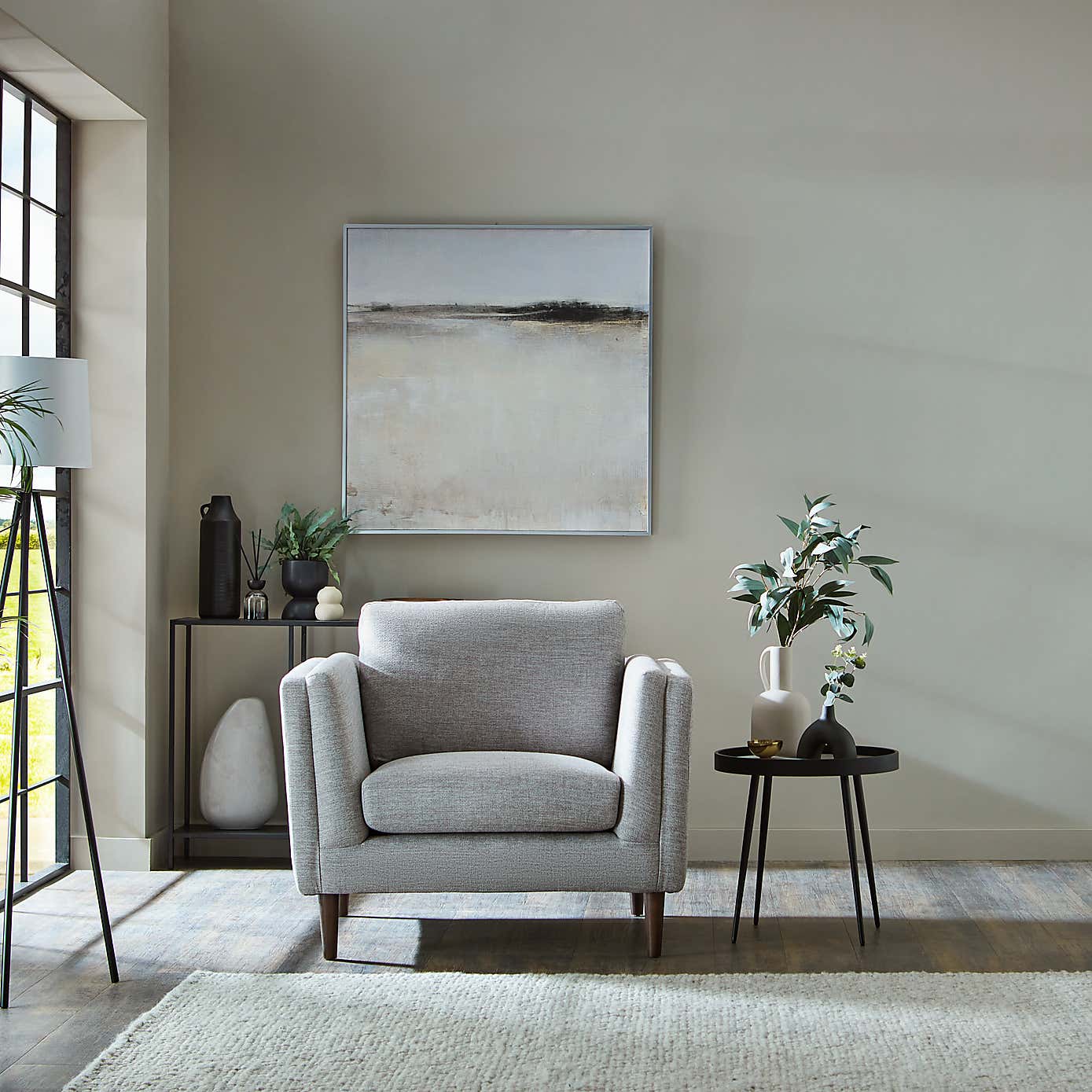 Anton Tonal Weave Snuggle Chair