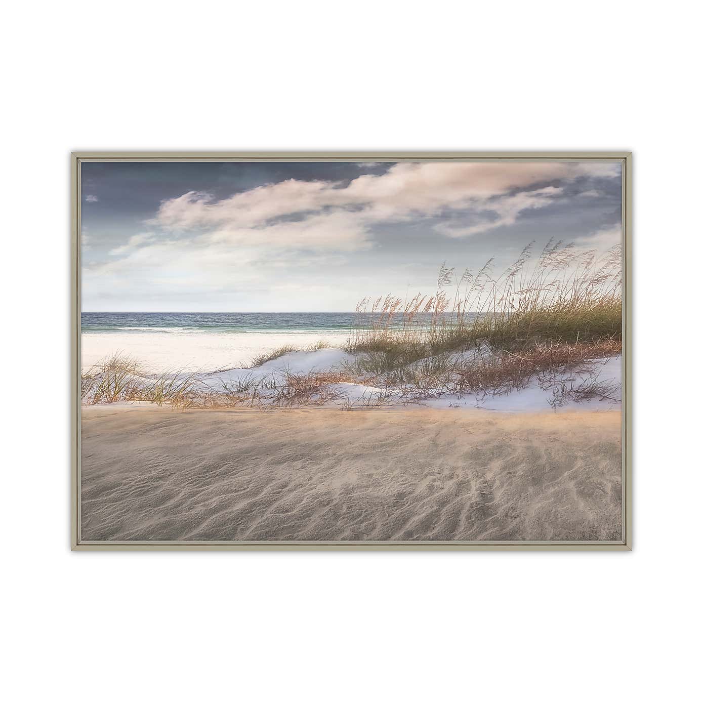 Amongst The Sea Grasses Framed Canvas