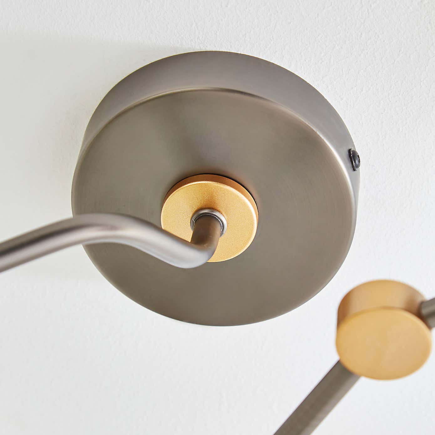 Molecular Industrial 3 Light Semi Flush Ceiling Light