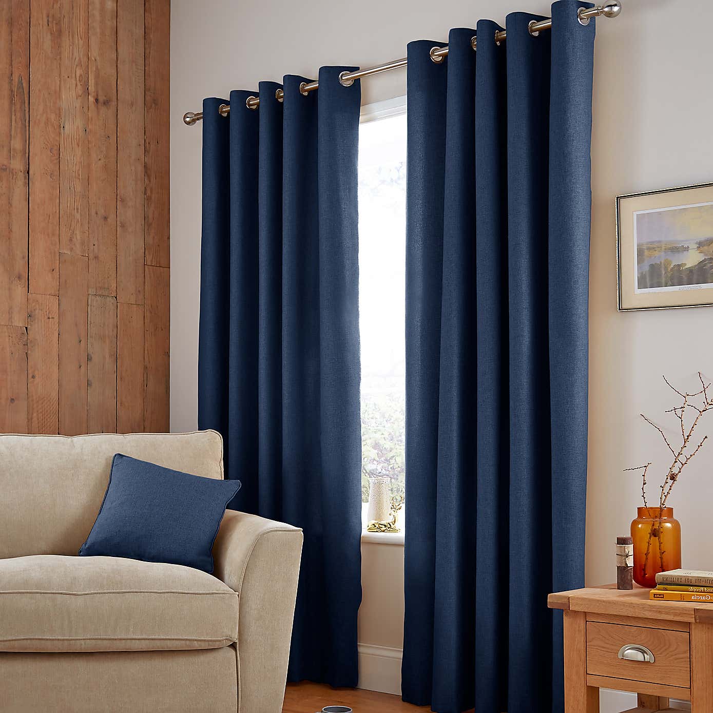 Jennings Natural Thermal Eyelet Curtains