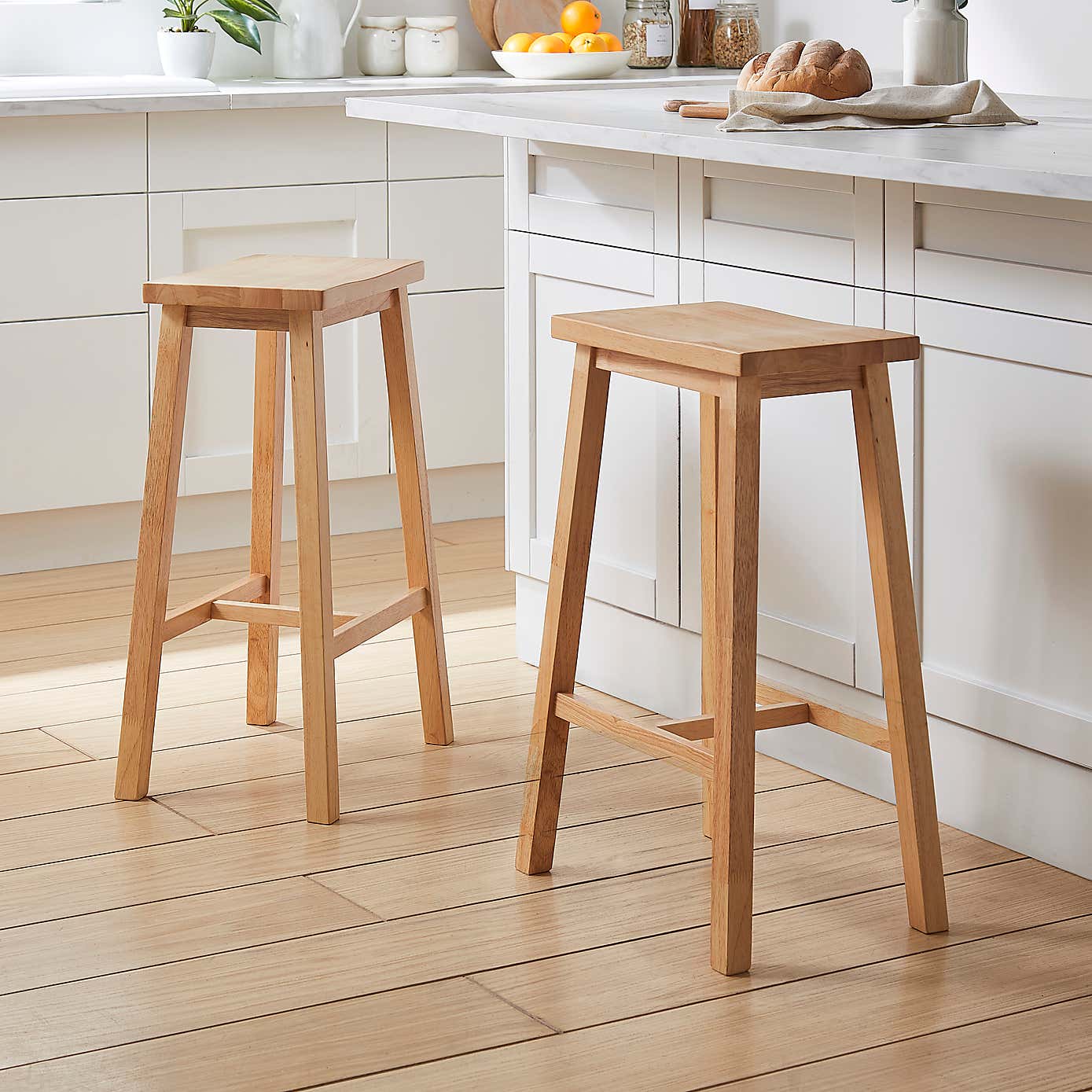 Briston Counter Height Bar Stool, Light Wood