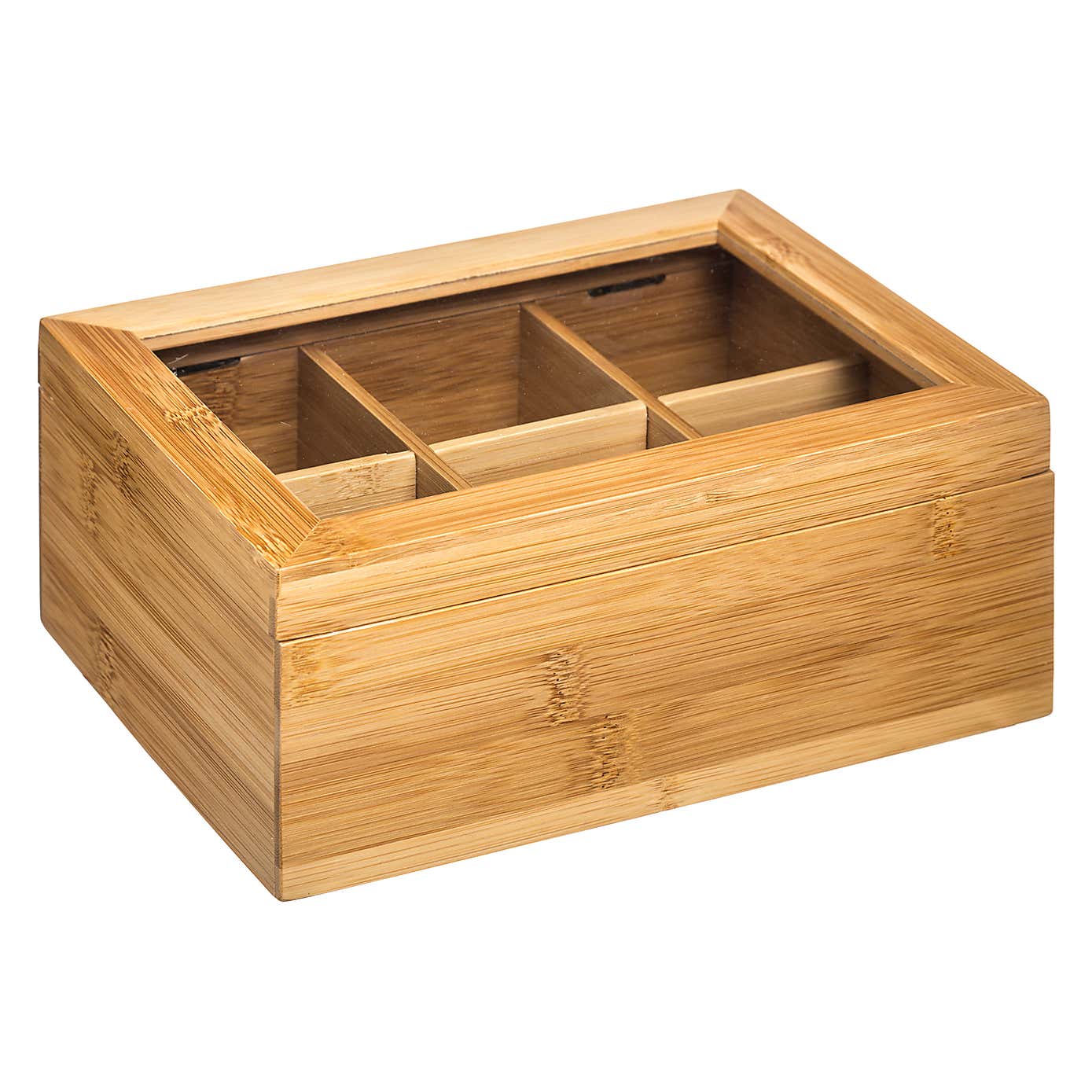 Bamboo Tea Storage Compartment