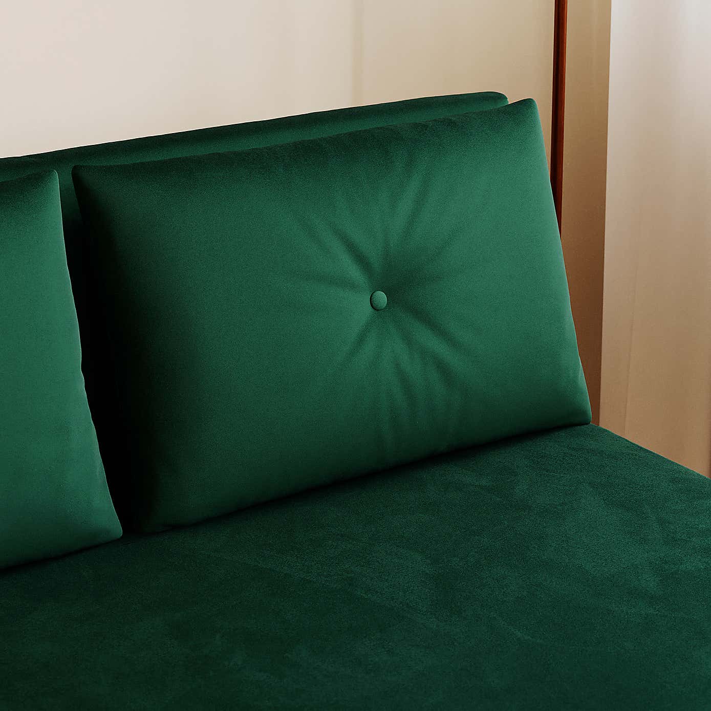 Phoebe Velvet Small Double Sofa Bed