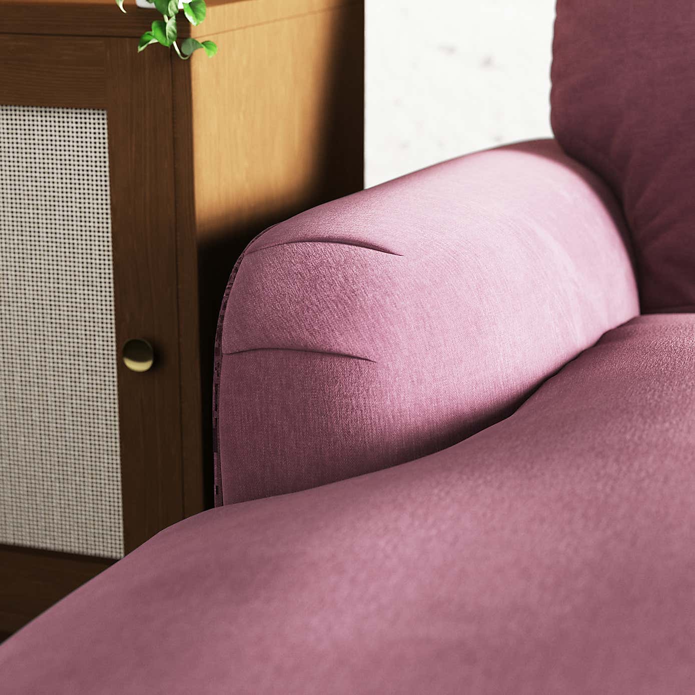 Martha Vintage Chenille Corner Chaise Sofa