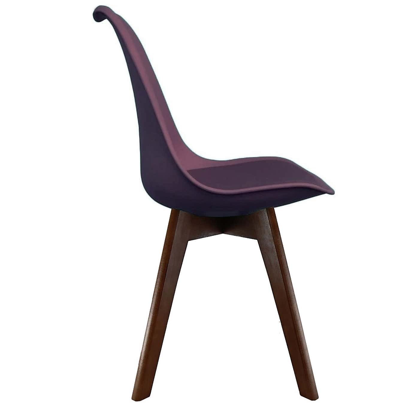 Fusion Living Soho Plastic Dining Chair with Squared Legs