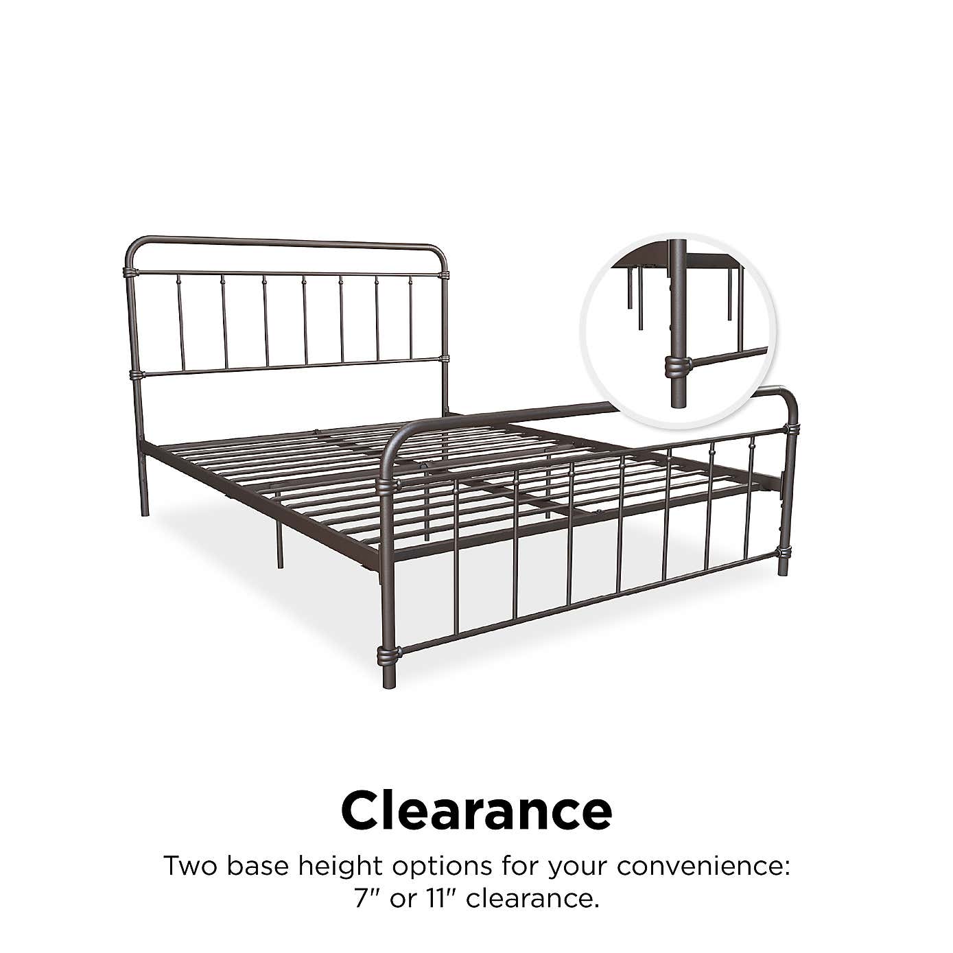 Dorel Home Wallace Metal Bed