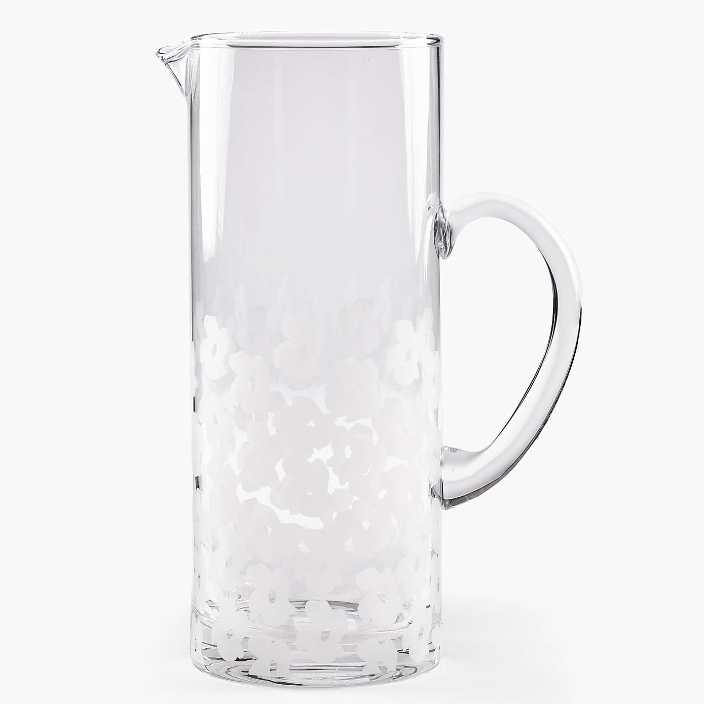 Frosted Eloise Glass Jug