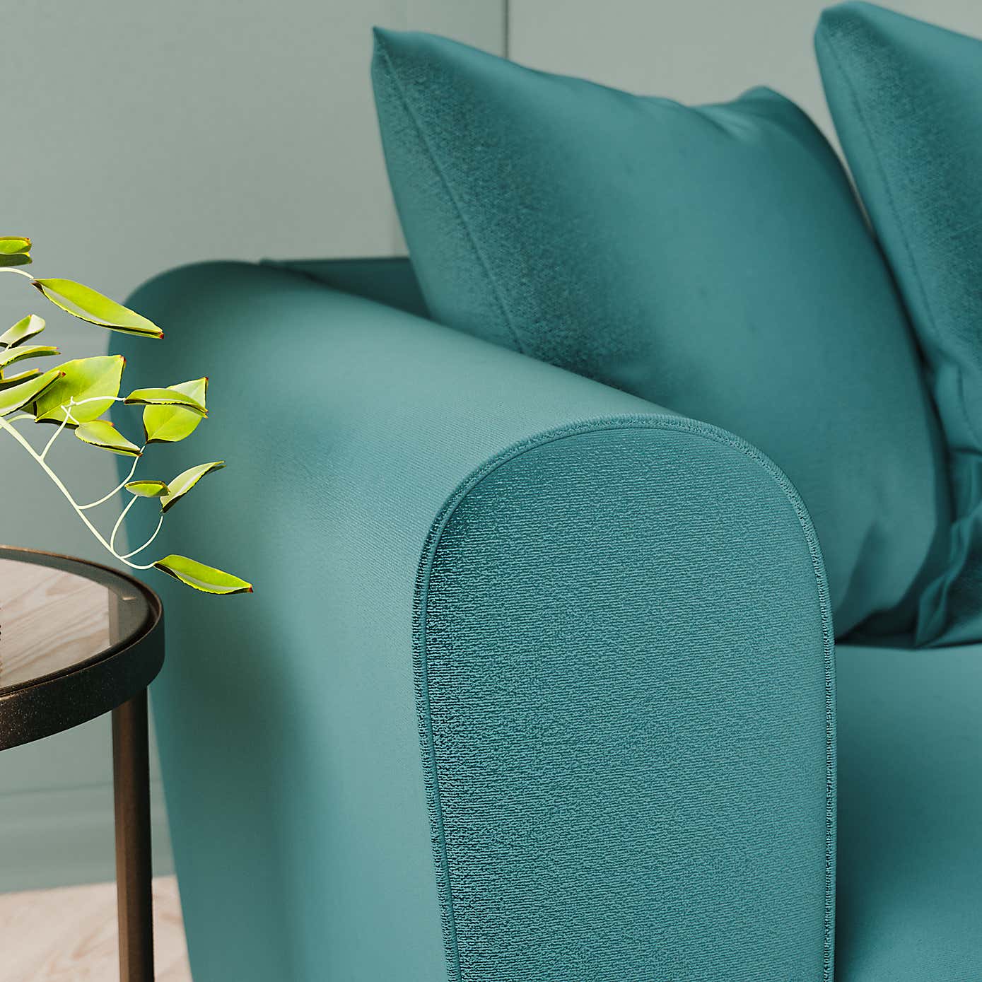 Blake Curved Arm Opulent Velvet Corner Chaise Sofa