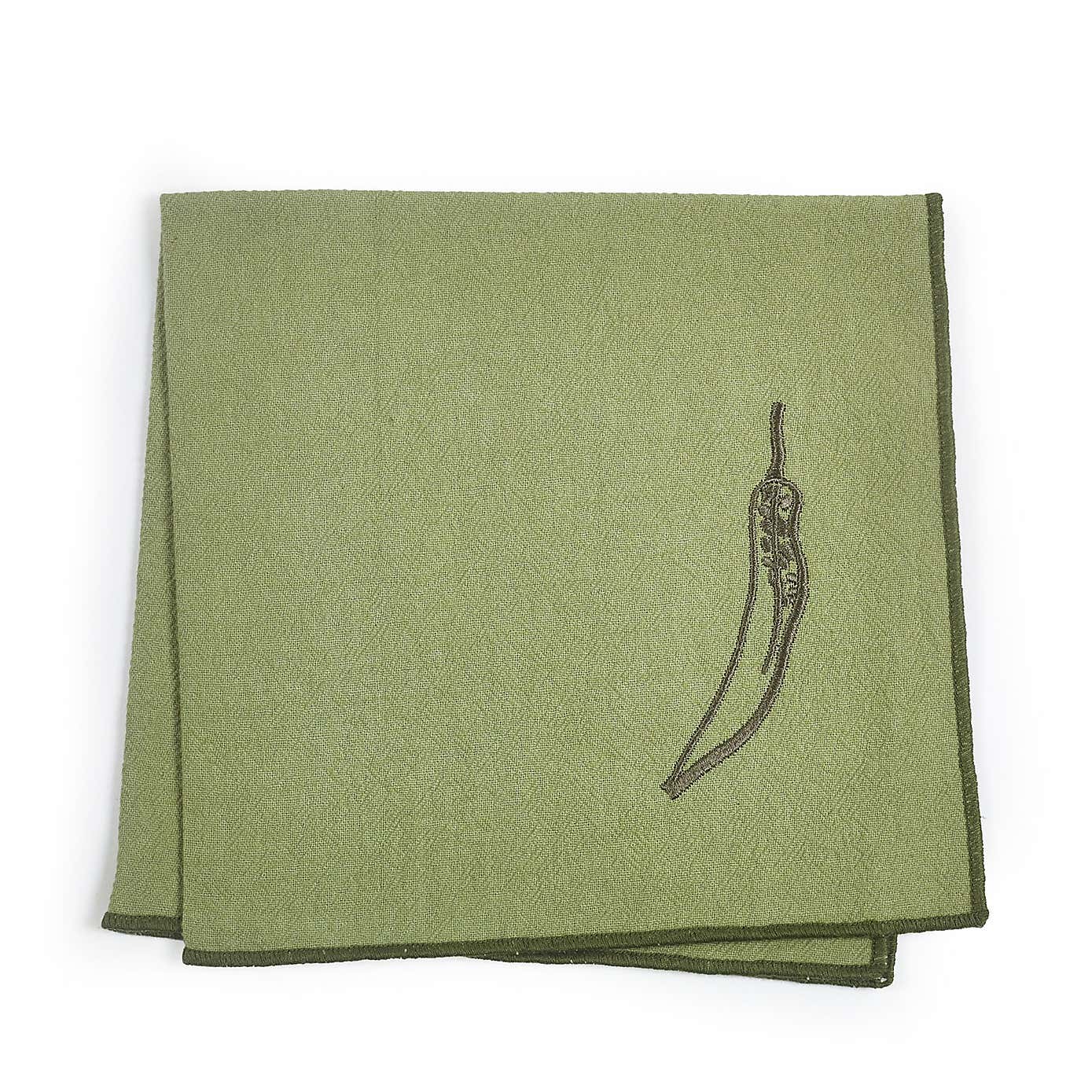 PurerHome x Eden Project Set of 4 Embroidered Cotton Napkins