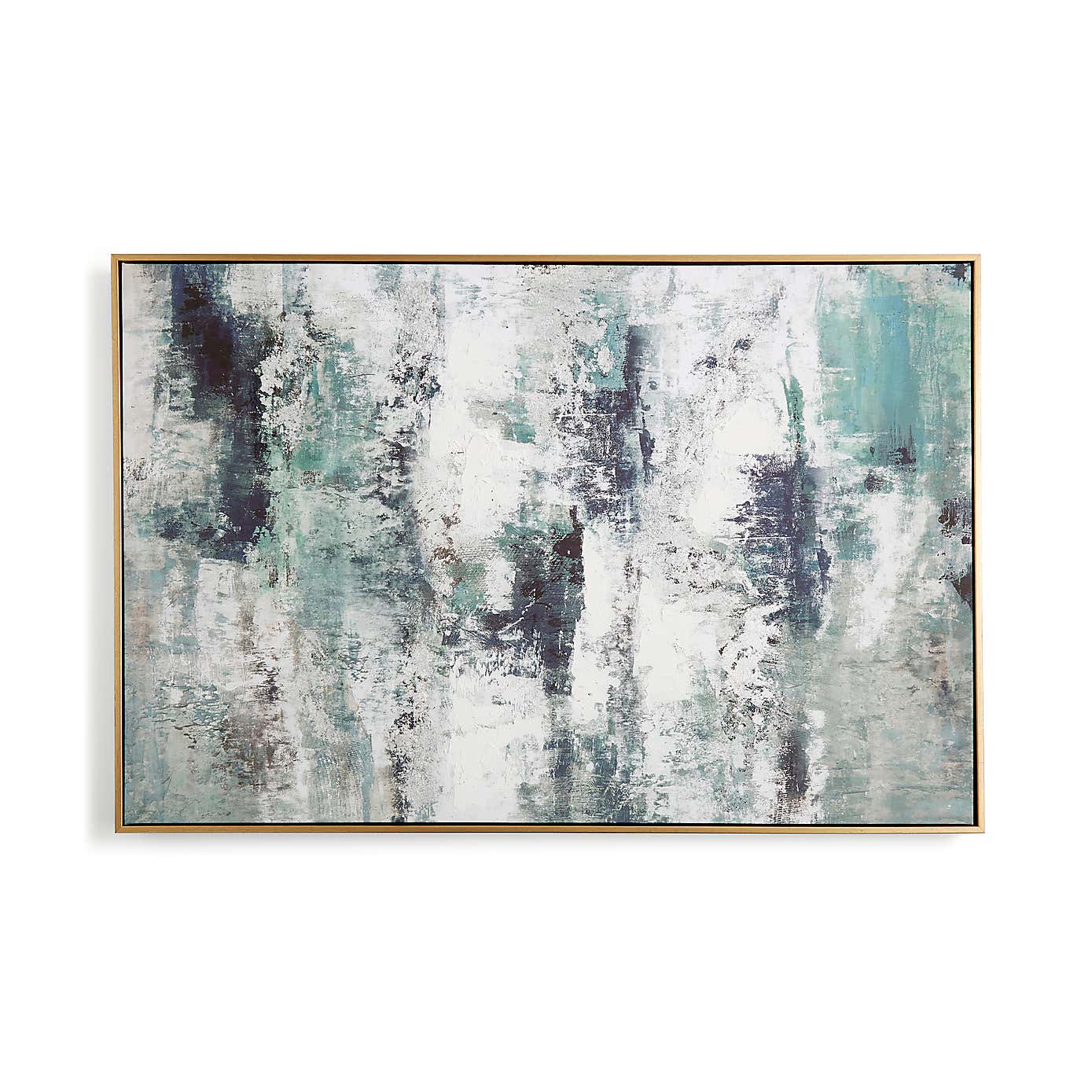 Blue Abstract Capped Canvas 60x90cm