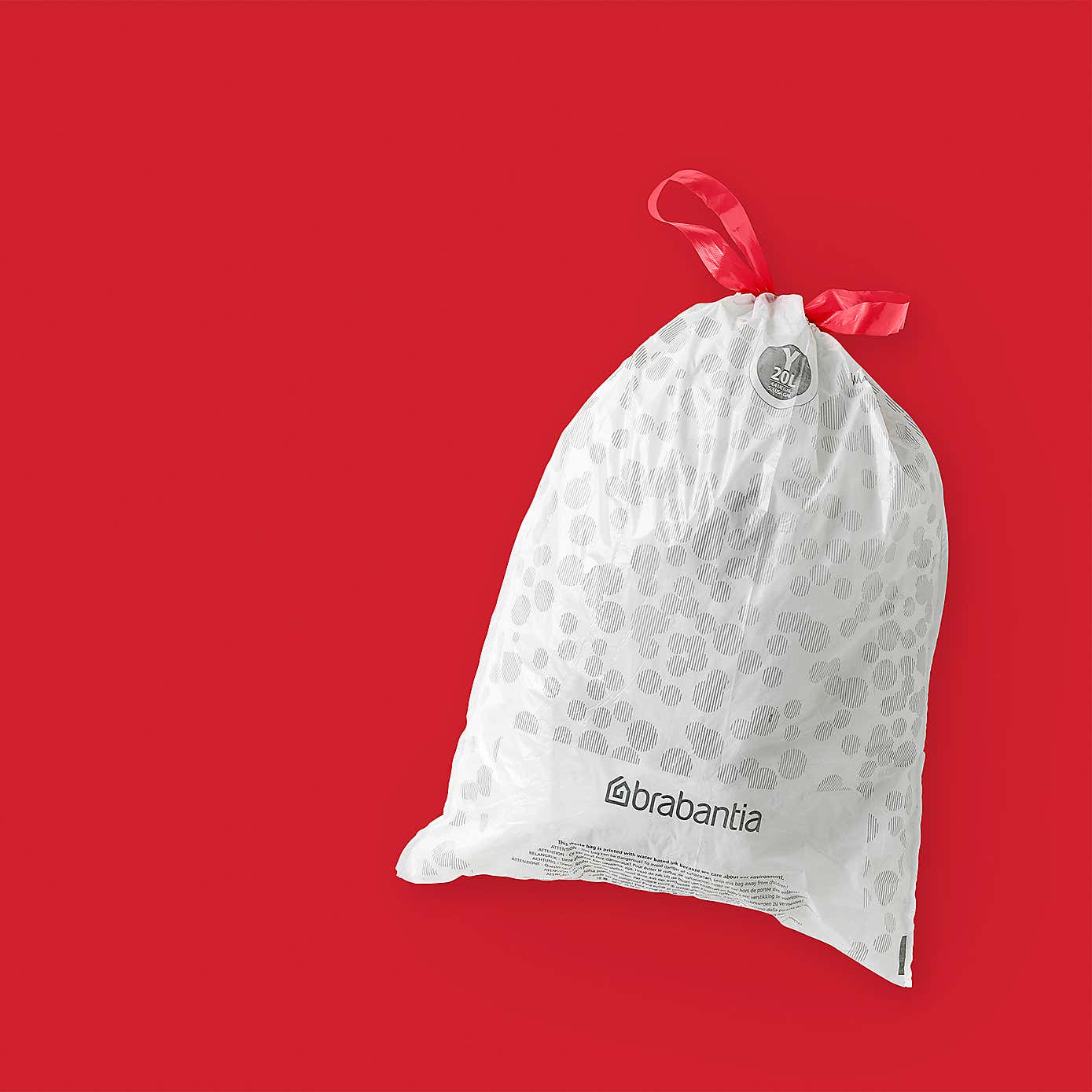 Brabantia Perfectfit Pack of 20 Size Y 20 Litre Dispenser Bin Bags