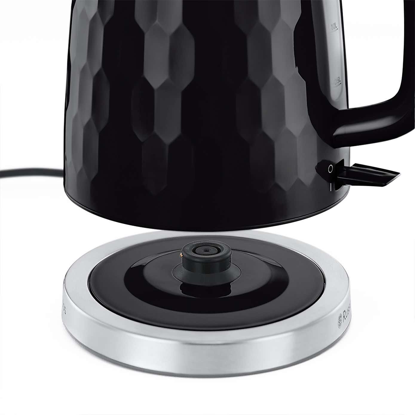 Russell Hobbs Black Honeycomb Kettle and Toaster Set