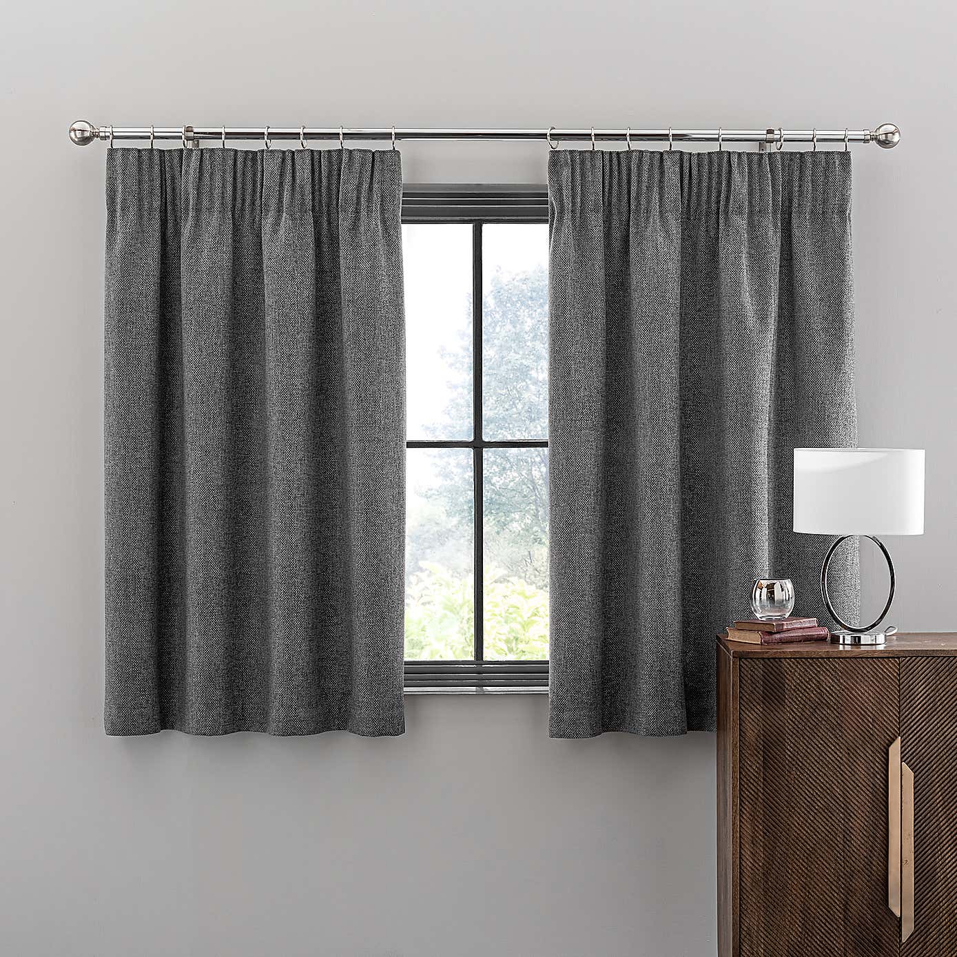 Oxford Chenille Pencil Pleat Curtains