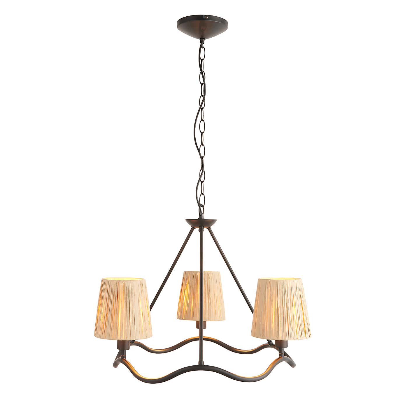 Vogue Priya Boho 3 Light Adjustable Pendant Light