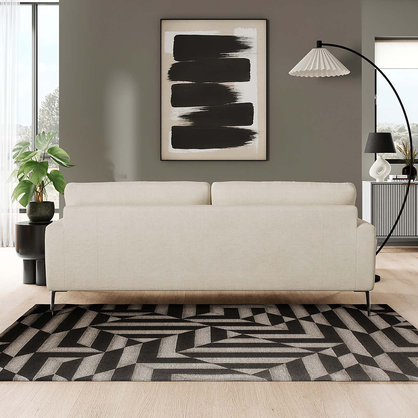 Lawson Chunky Tonal Weave 4 Seater Sofa