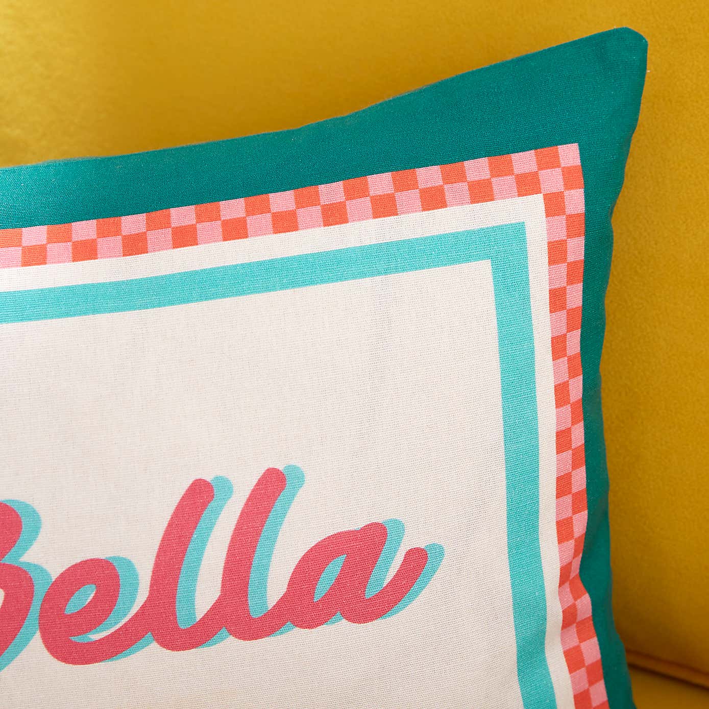 Ciao Bella Slogan Rectangle Cushion Cover