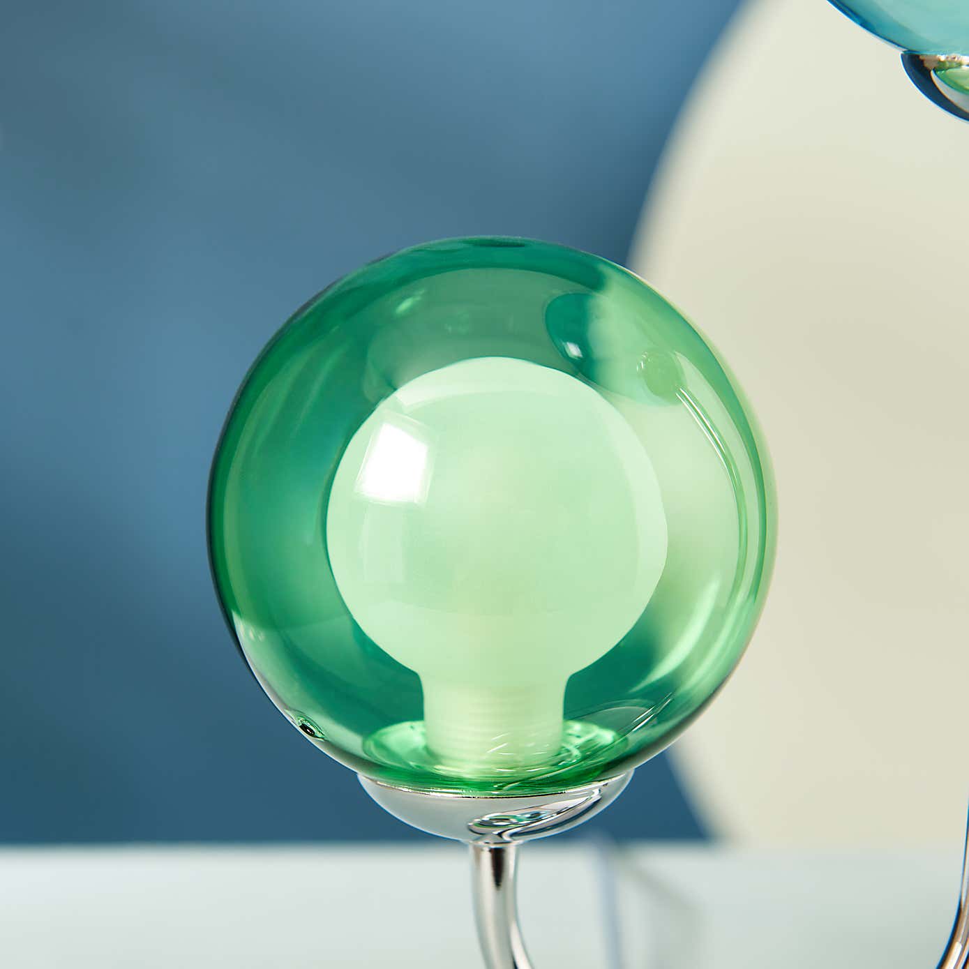 Eliza 2 Light Glass Table Lamp