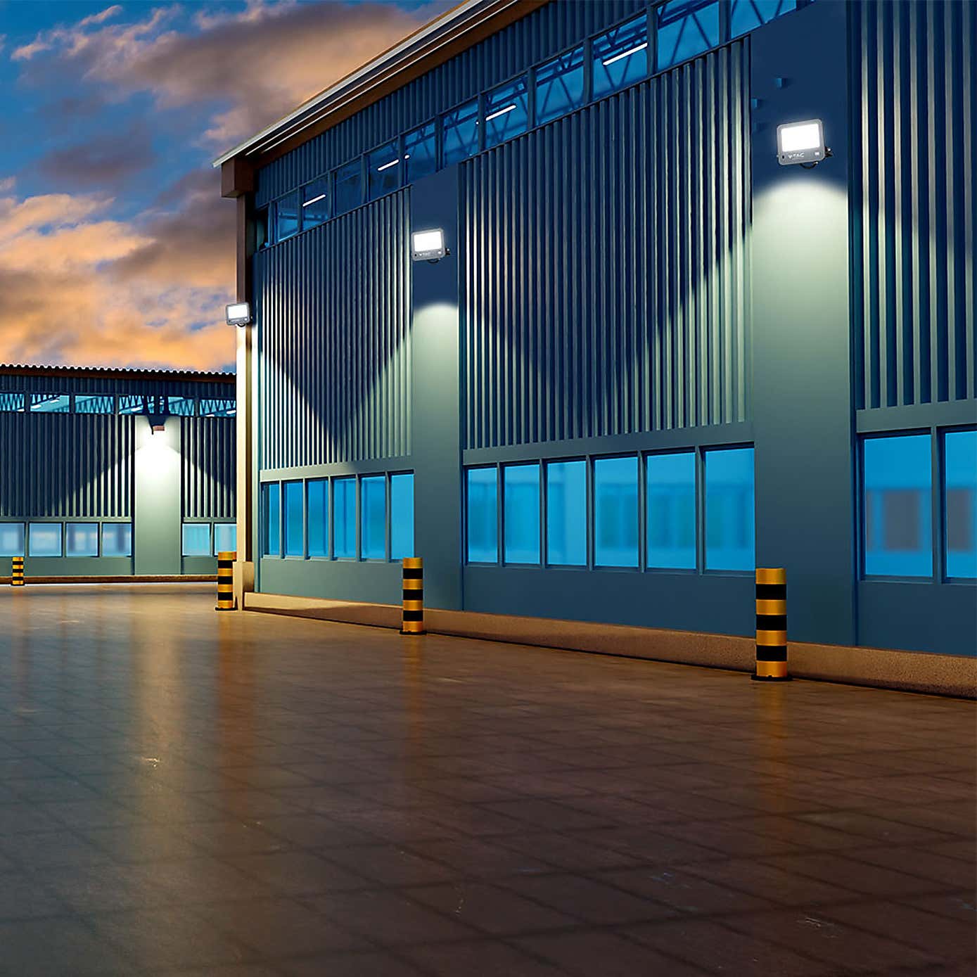 V-TAC 30W LED Floodlight Outdoor Sensor Wall Light