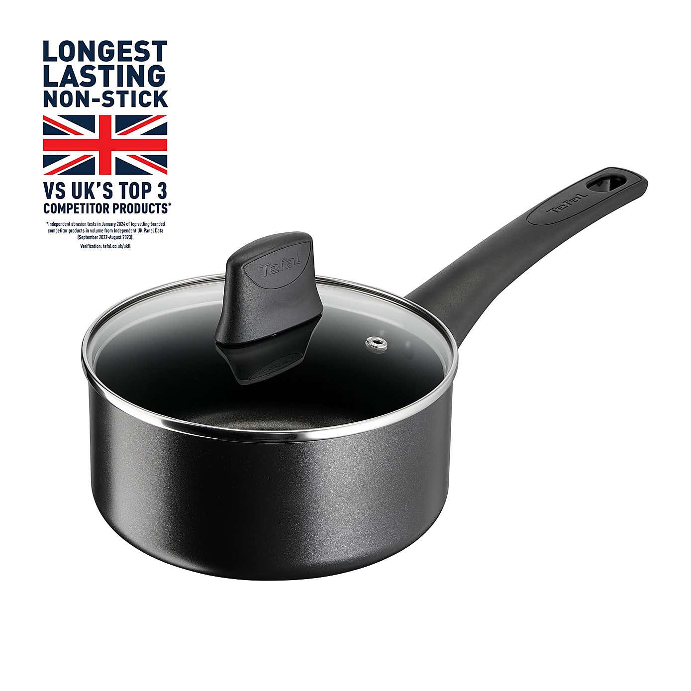 Tefal Titanium Force Non-Stick Aluminium Saucepan, 18cm